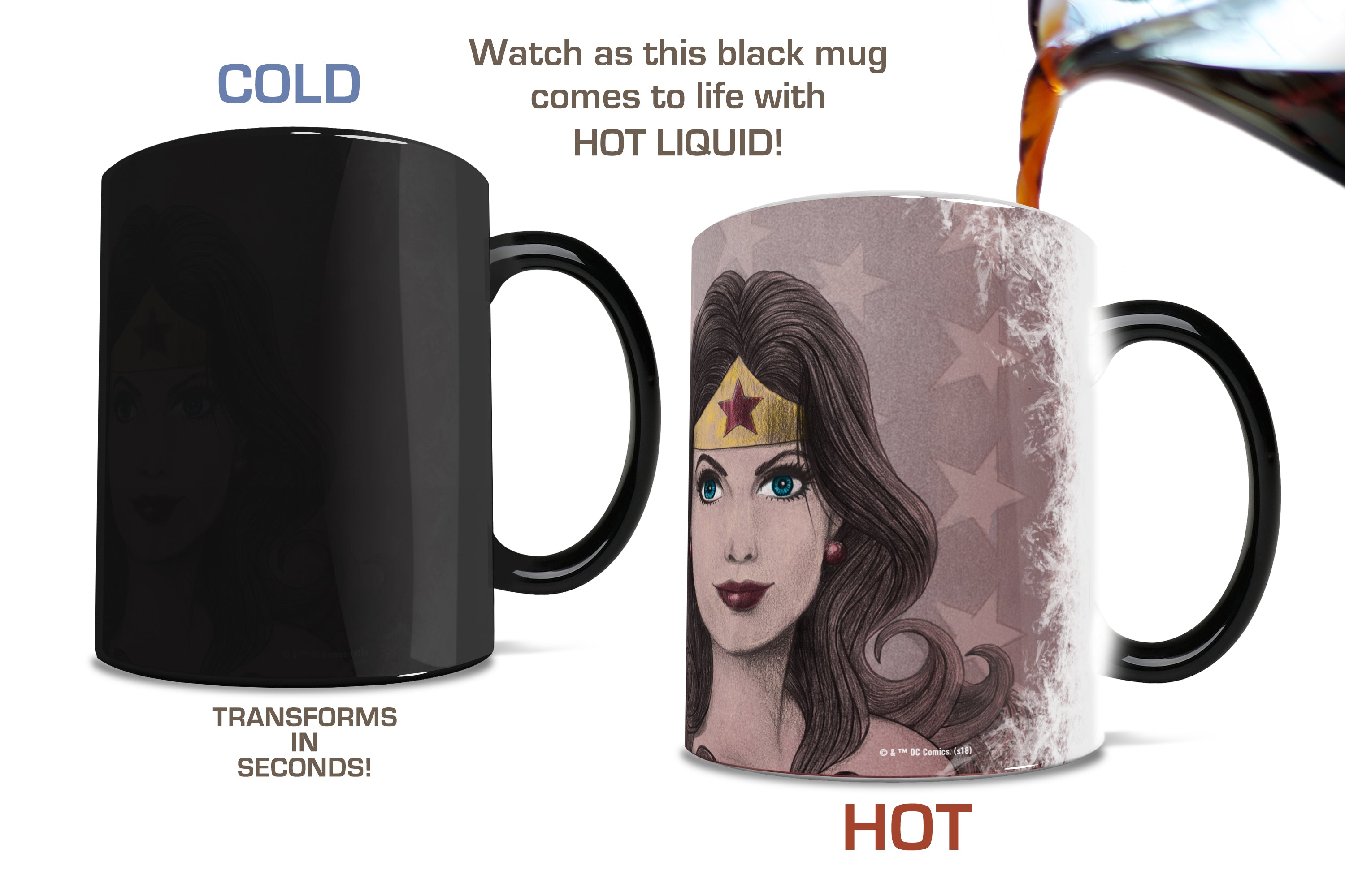 DC Comics (Wonder Woman - Diana Prince) Morphing Mugs®  Heat-Sensitive Mug MMUG862