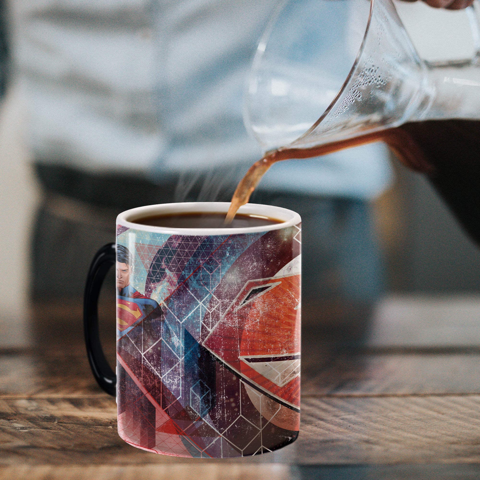 DC Comics (Superman - Geometric) Morphing Mugs®  Heat-Sensitive Mug MMUG863