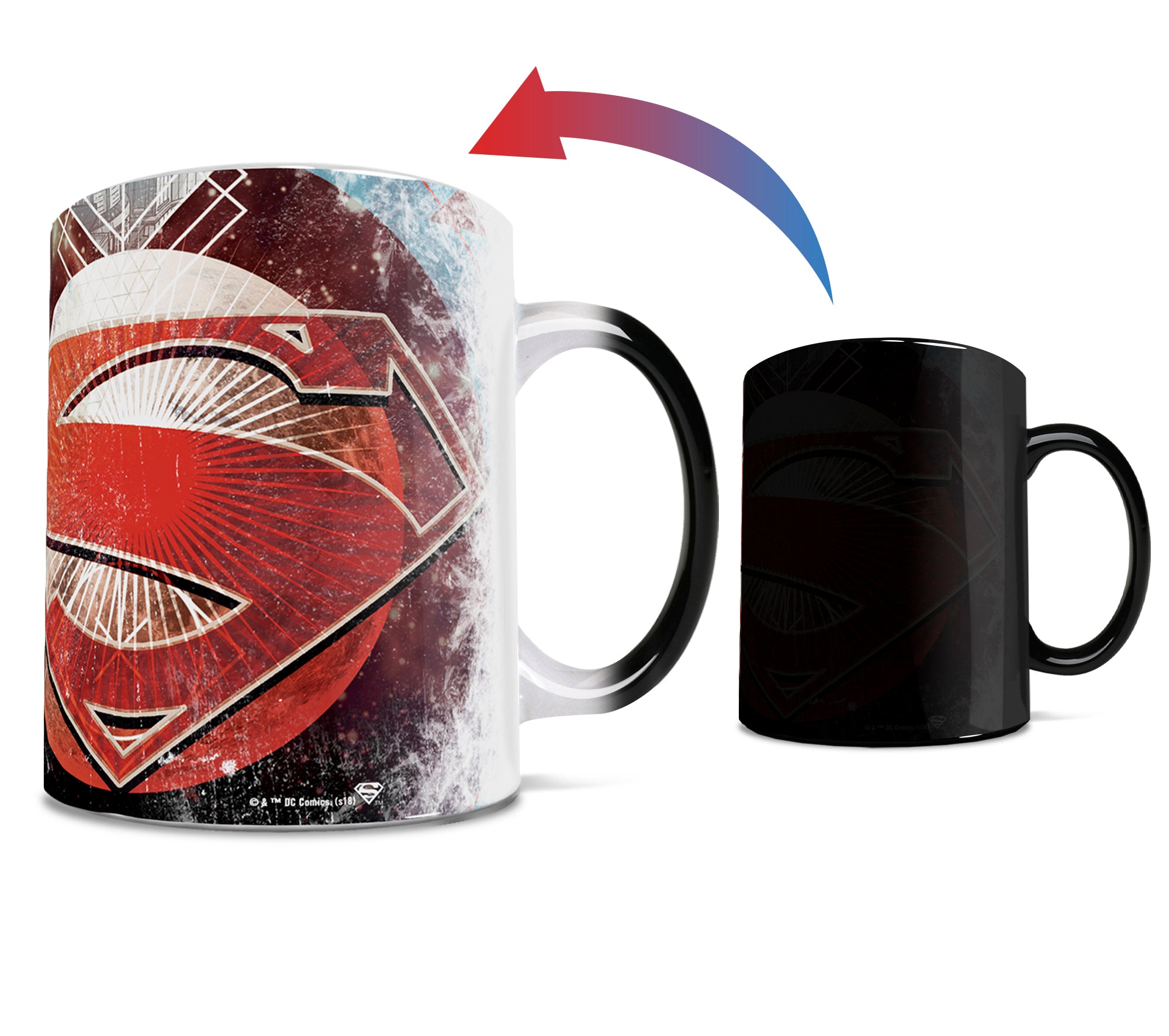 DC Comics (Superman - Geometric) Morphing Mugs®  Heat-Sensitive Mug MMUG863