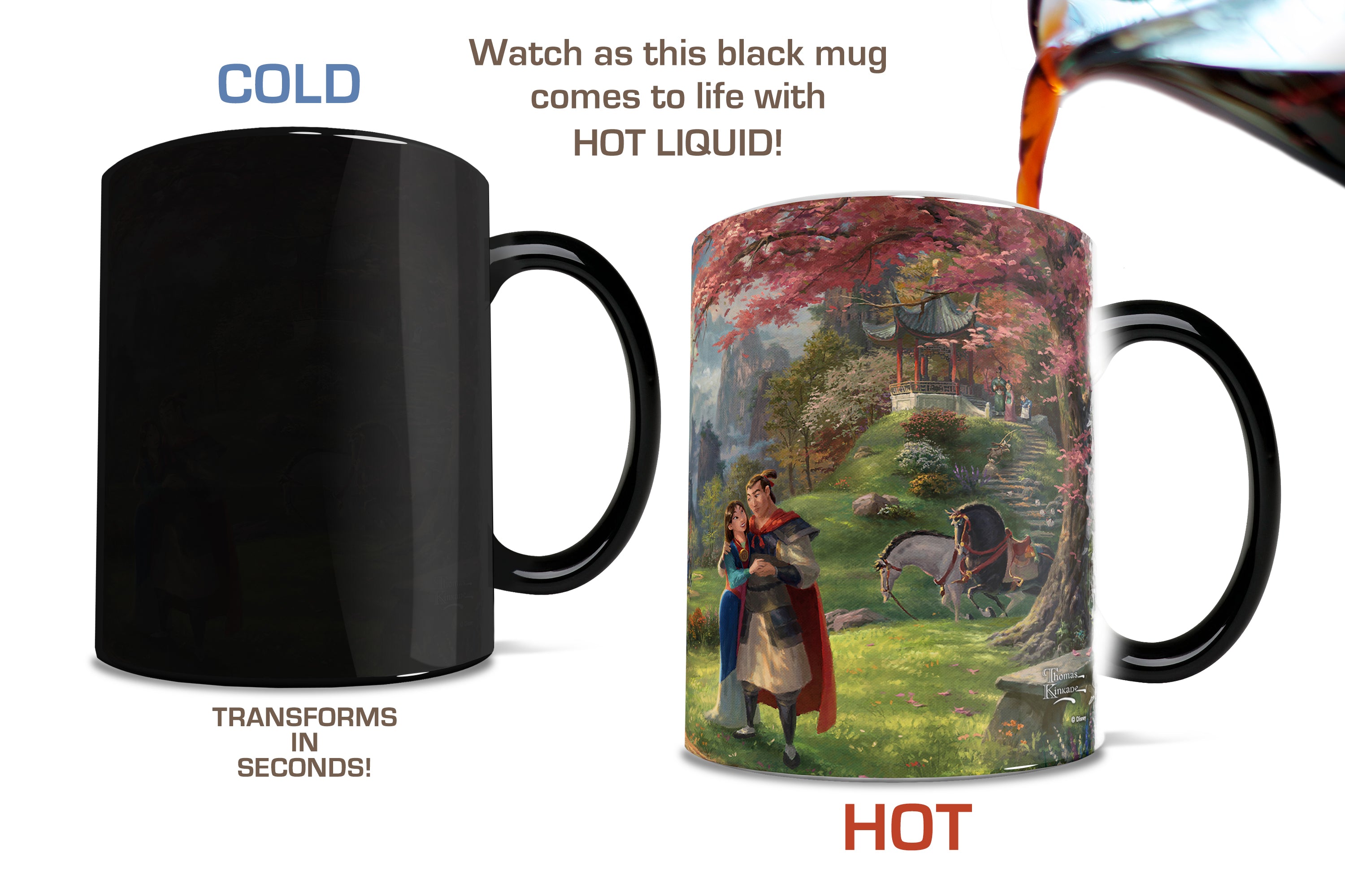 Disney (Mulan Blossoms of Love) by Thomas Kinkade Studios Morphing Mugs®  Heat-Sensitive Mug MMUG965