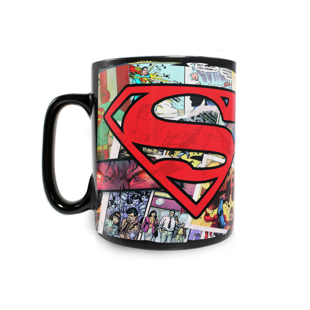 DC Comics (Superman - Papercut Comic Logo) Morphing Mugs® Heat-Sensitive Clue Mug MMUGC1027