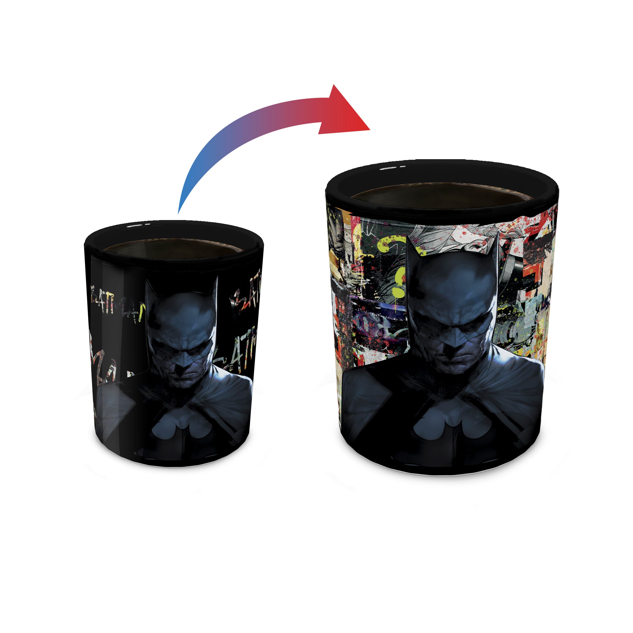 DC Comics (Batman - Collage) Morphing Mugs® Heat-Sensitive Clue Mug MMUGC1435
