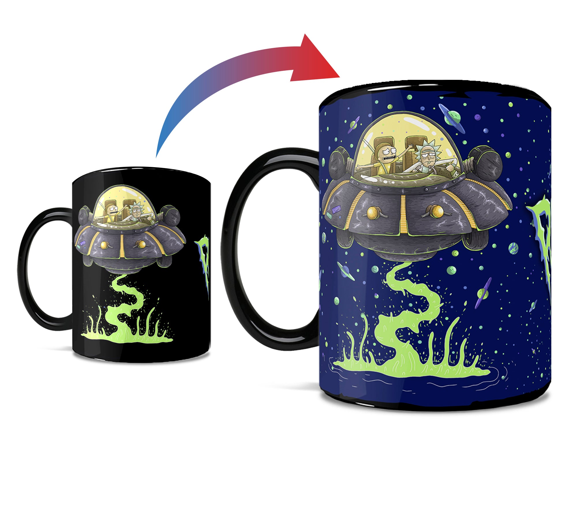 Rick and Morty (Space Cruiser) Morphing Mugs® Heat-Sensitive Clue Mug MMUGC1480