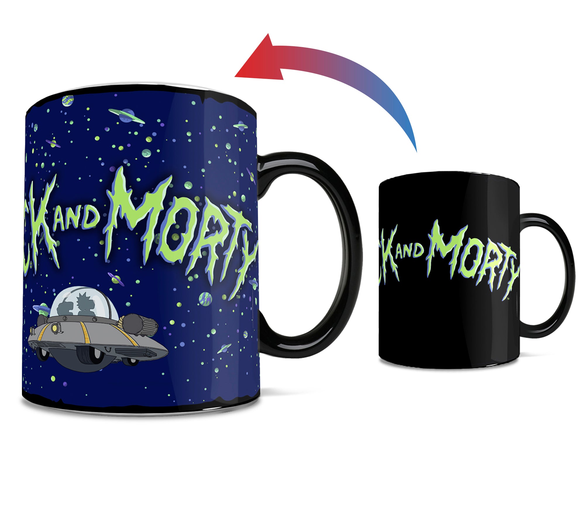 Rick and Morty (Space Cruiser) Morphing Mugs® Heat-Sensitive Clue Mug MMUGC1480