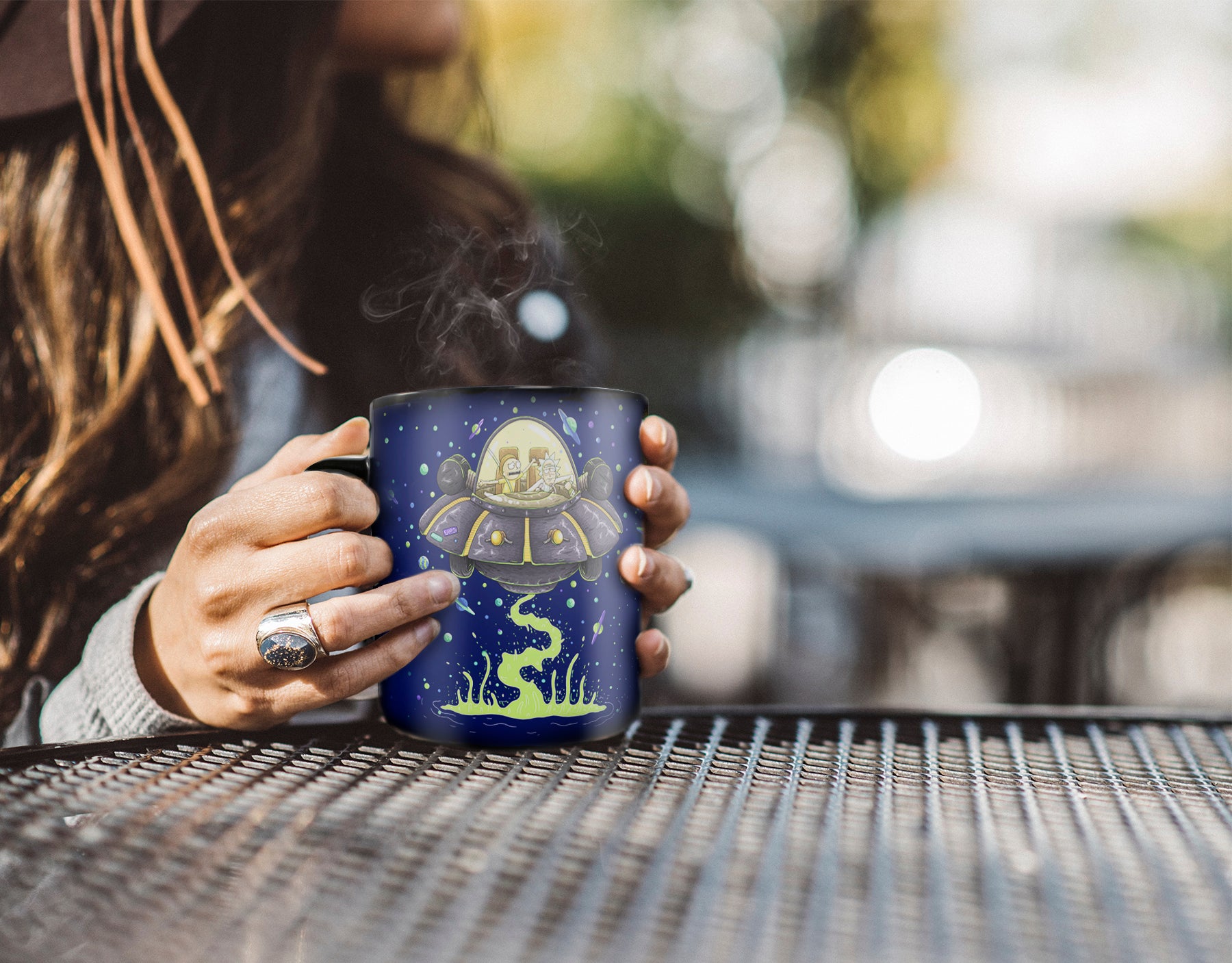 Rick and Morty (Space Cruiser) Morphing Mugs® Heat-Sensitive Clue Mug MMUGC1480