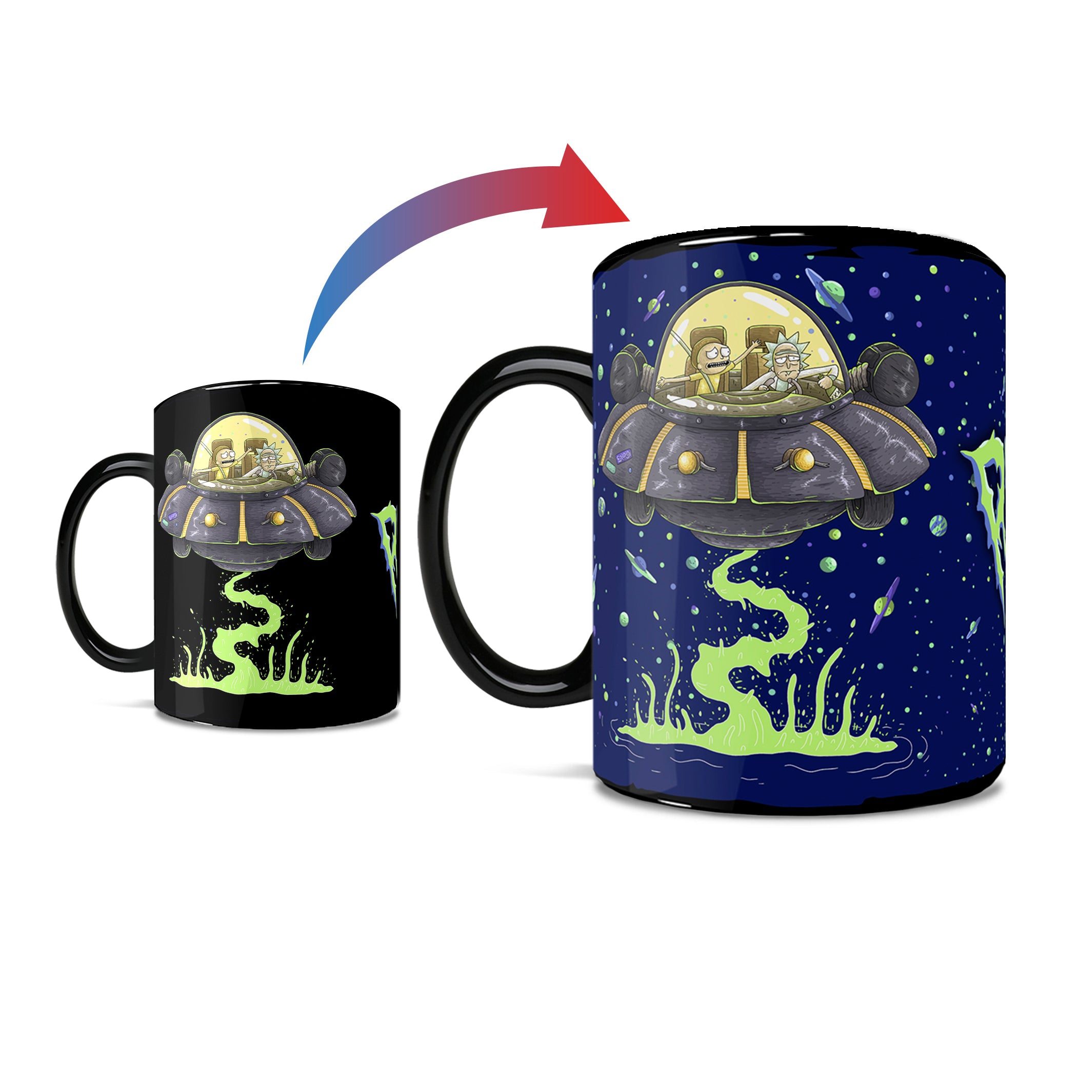 Rick and Morty (Space Cruiser) Morphing Mugs® Heat-Sensitive Clue Mug MMUGC1480