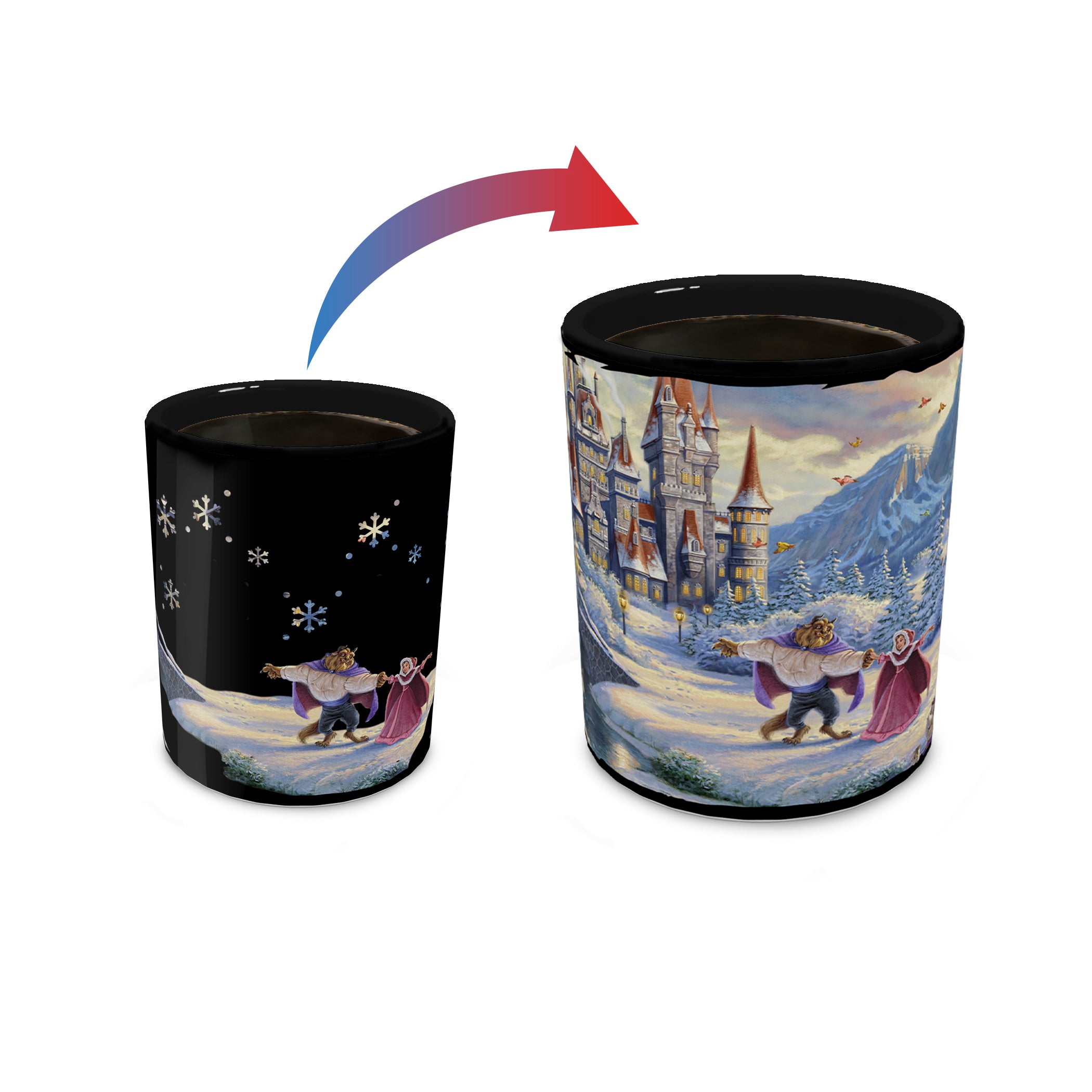 Disney (Beauty and the Beast - Winter Enchantment) Morphing Mugs® Heat-Sensitive Clue Mug MMUGC1506