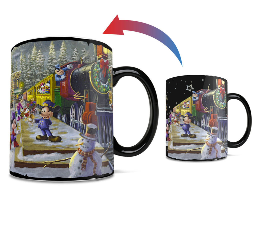 Disney (Mickey and Minnie Mouse - Candy Cane Express) Morphing Mugs® Heat-Sensitive Clue Mug MMUGC1512