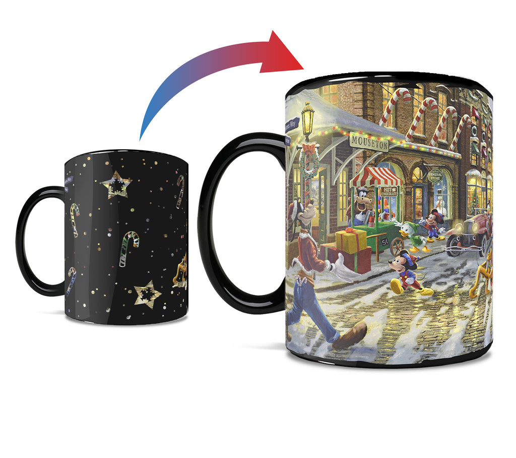 Disney (Mickey and Minnie Mouse - Candy Cane Express) Morphing Mugs® Heat-Sensitive Clue Mug MMUGC1512