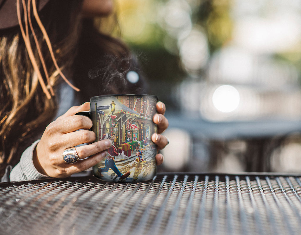 Disney (Mickey and Minnie Mouse - Candy Cane Express) Morphing Mugs® Heat-Sensitive Clue Mug MMUGC1512