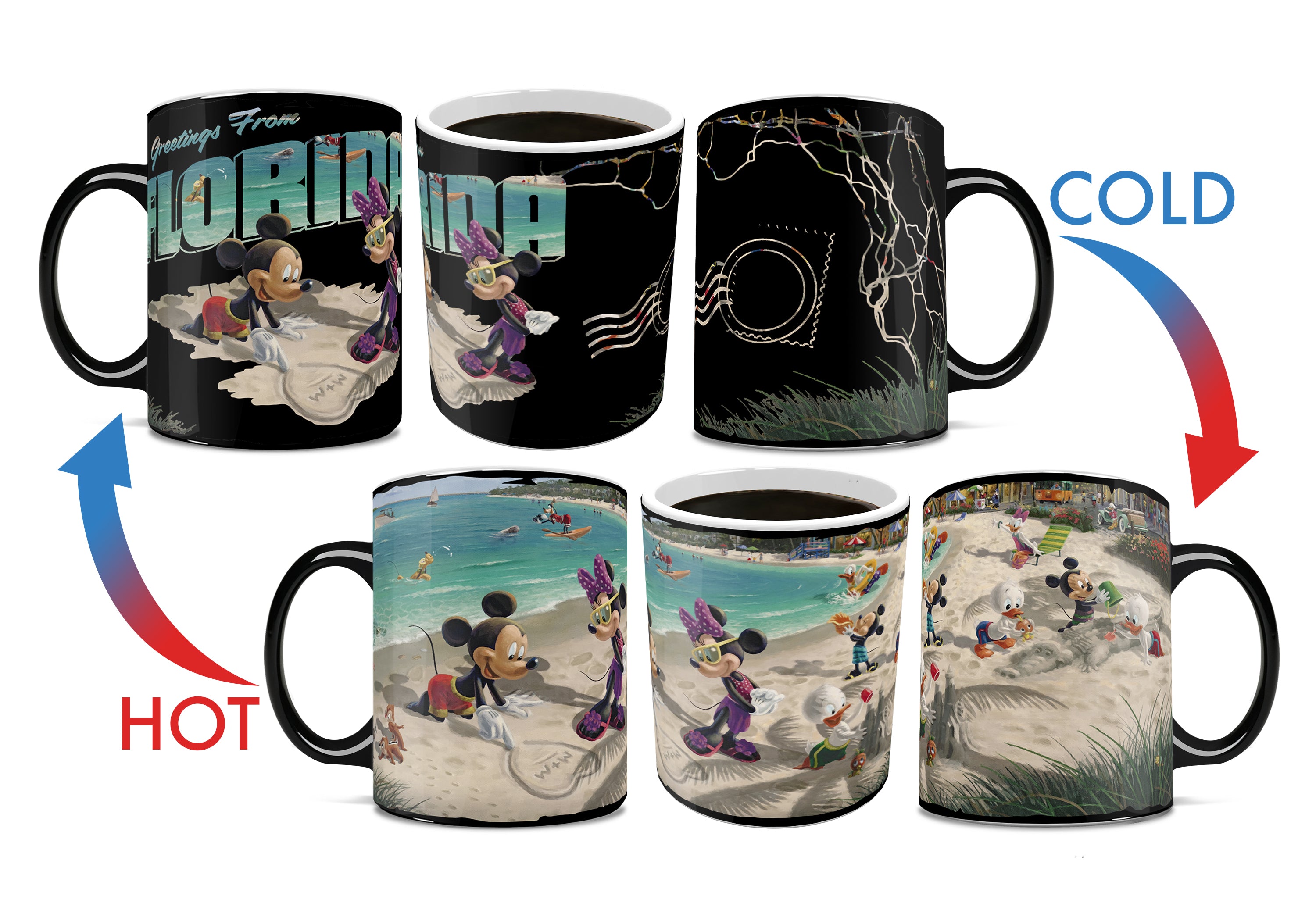 Disney (Mickey & Minnie Mouse in Florida) Morphing Mug® Heat-Sensitive Clue Mug MMUGC1514