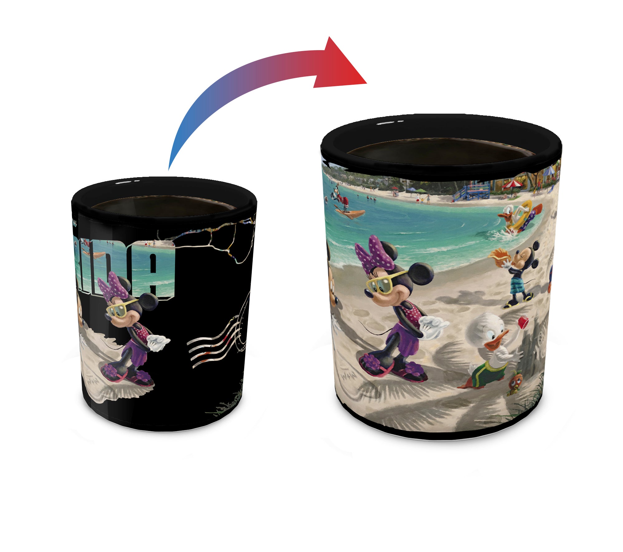 Disney (Mickey & Minnie Mouse in Florida) Morphing Mug® Heat-Sensitive Clue Mug MMUGC1514
