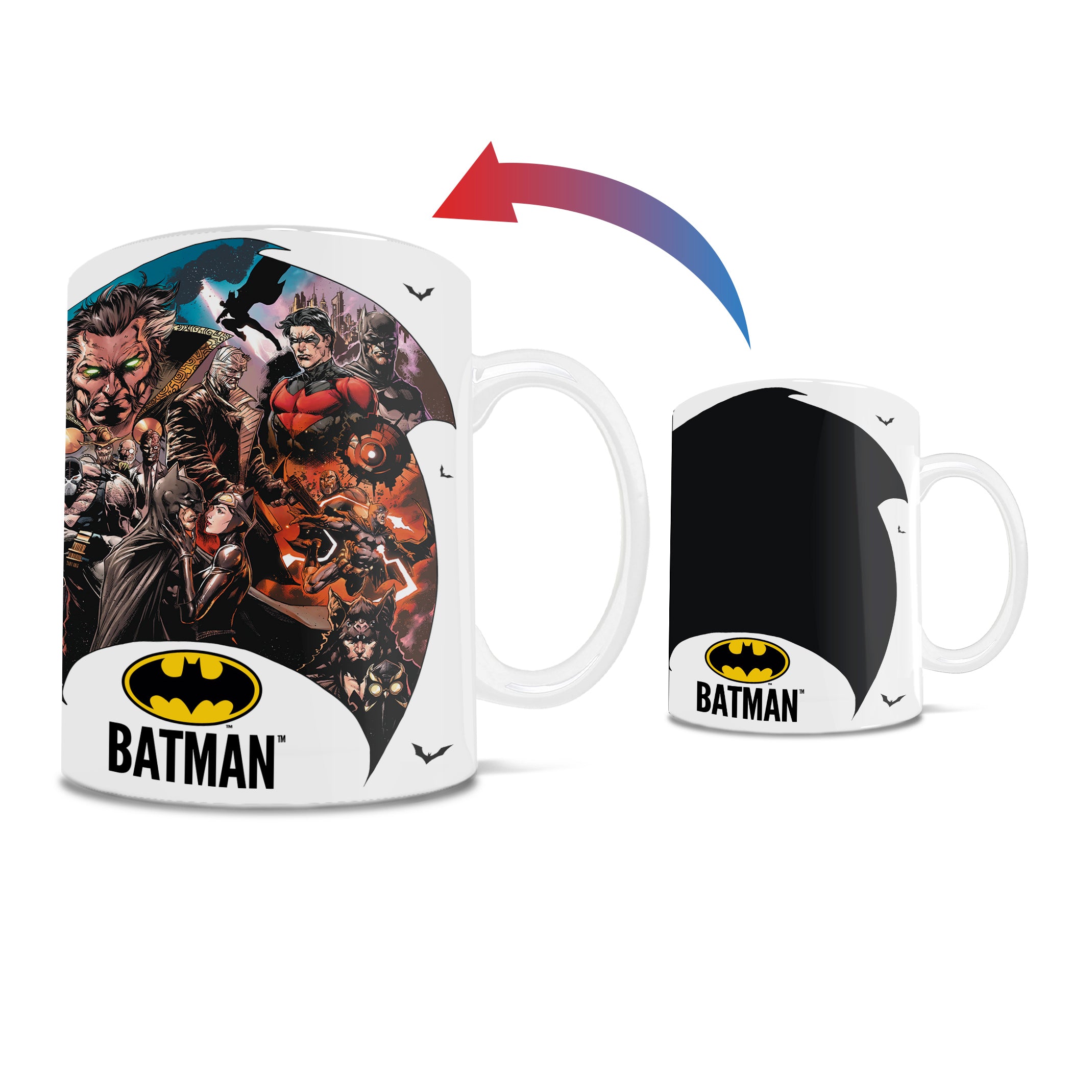 Batman (Cape) Morphing Mugs® Heat-Sensitive Clue Mug MMUGC1607