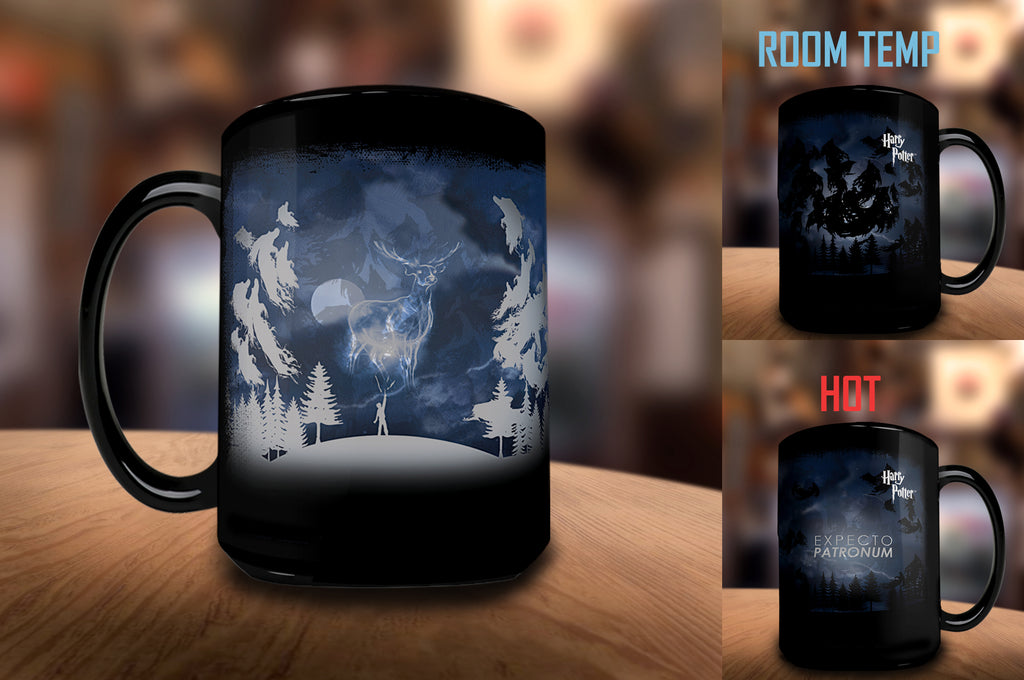 (Back Order Till Mid-2025) Harry Potter (Expecto Patronum) Morphing Mugs® Heat-Sensitive Clue Mug MMUGC405