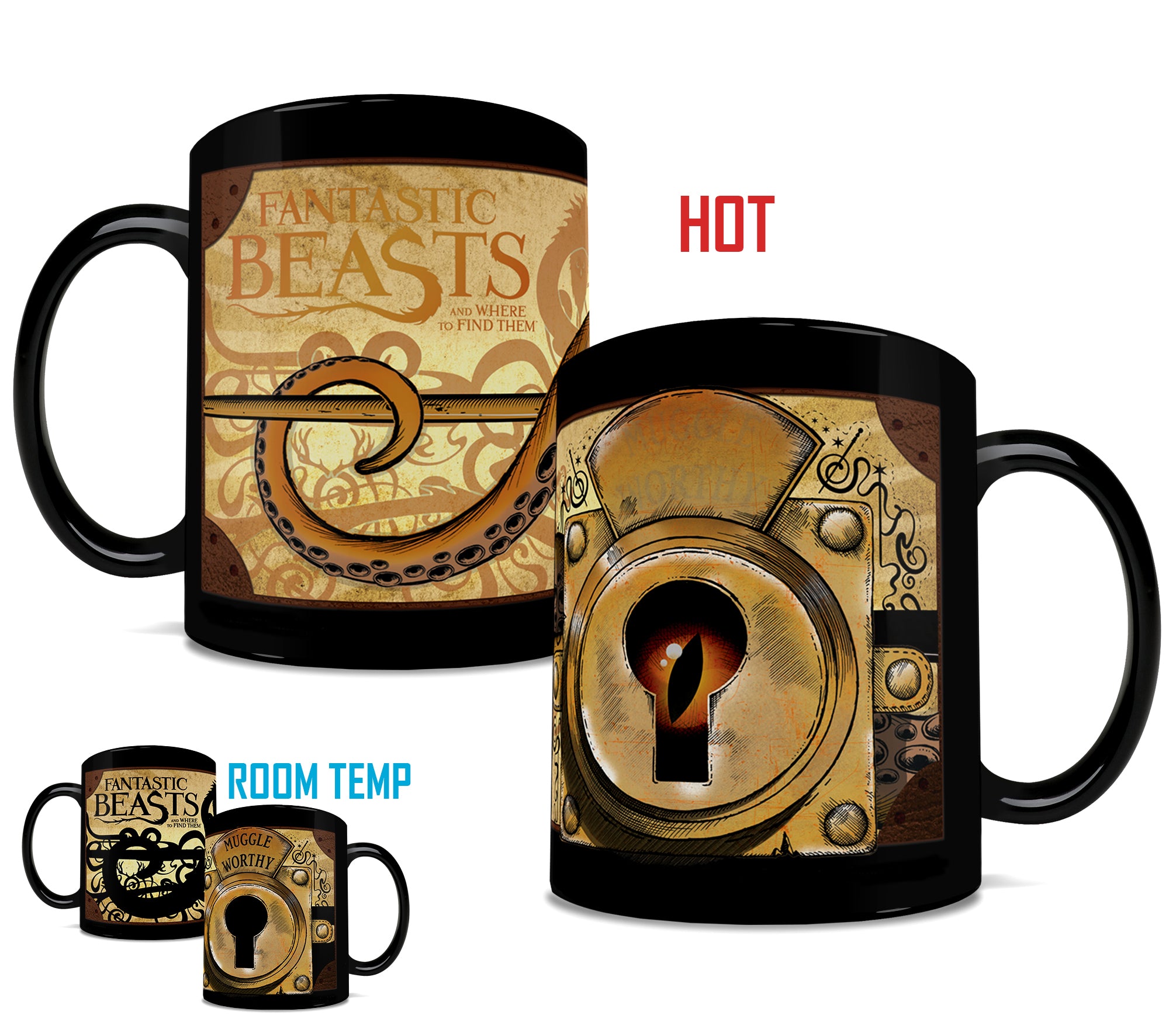 Fantastic Beasts and Where to Find Them (Muggle Worthy) Morphing Mugs® Heat-Sensitive Clue Mug MMUGC517