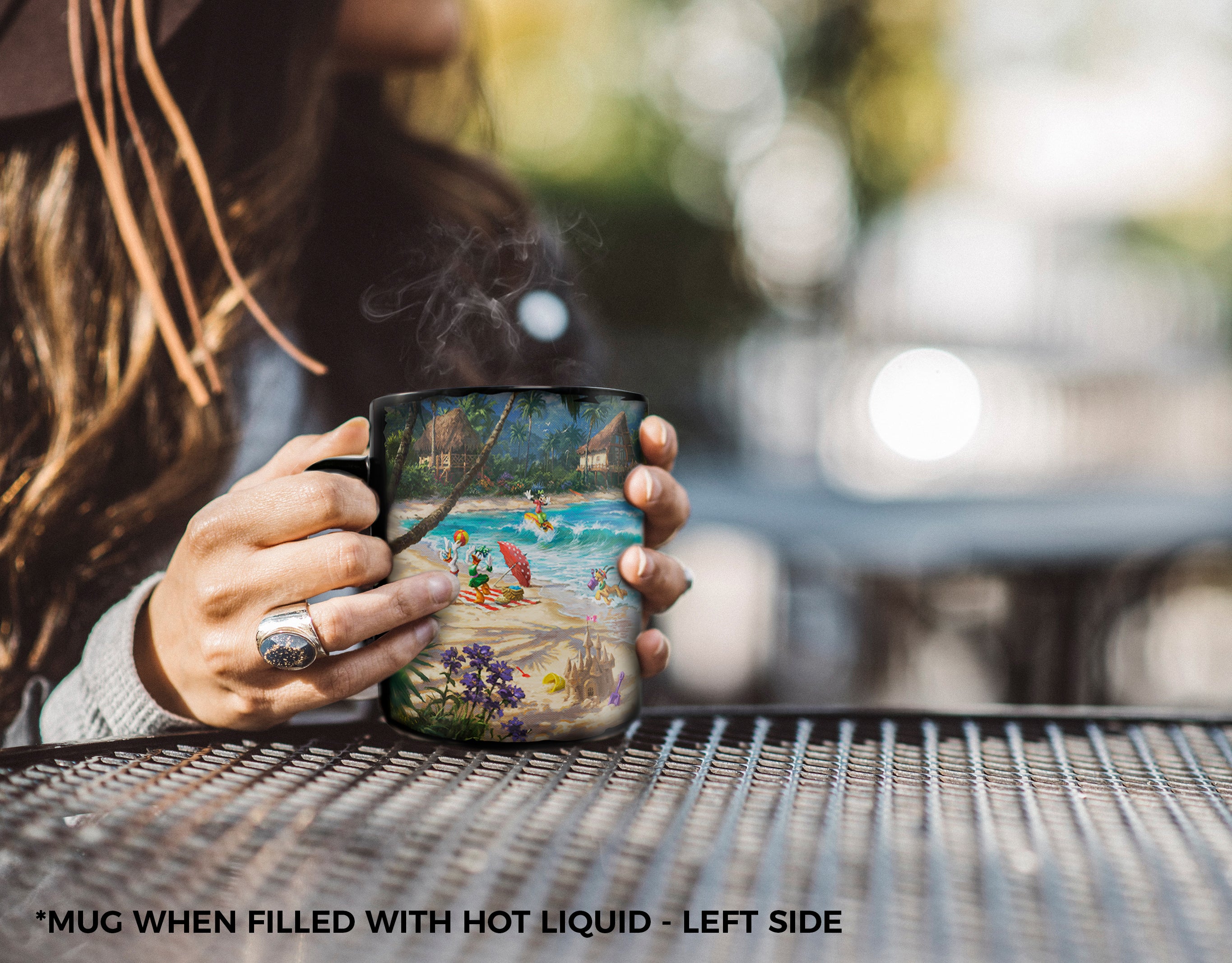 Disney (Mickey and Minnie Mouse in Hawaii) Morphing Mugs® Heat-Sensitive Clue Mug MMUGC922