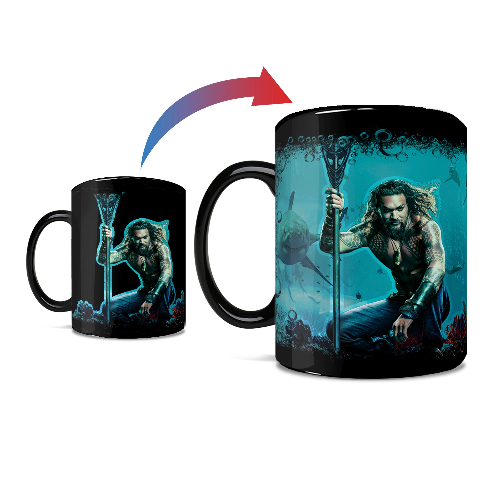 Aquaman (Quest for the Trident) Morphing Mugs® Heat-Sensitive Clue Mug MMUGC925