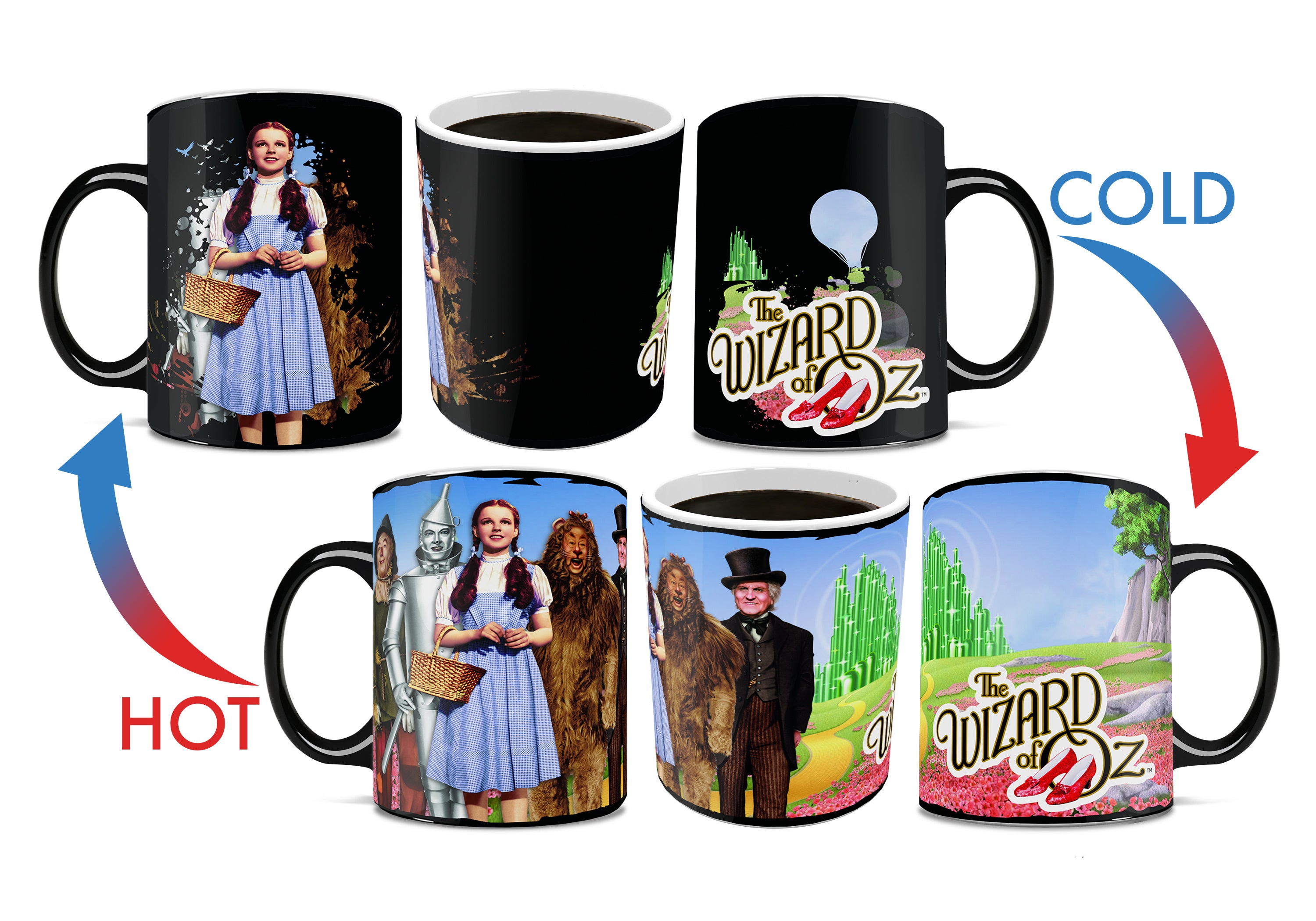 The Wizard of Oz (Dorothy and The Gang) Morphing Mugs® Heat-Sensitive Clue Mug MMUGC952
