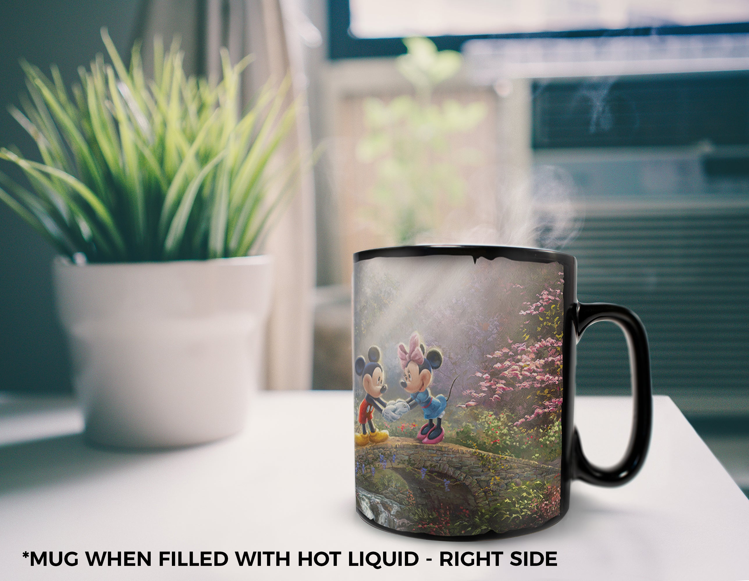 Disney (Mickey and Minnie Mouse - Sweetheart Bridge) Morphing Mugs® Heat-Sensitive Clue Mug MMUGC959
