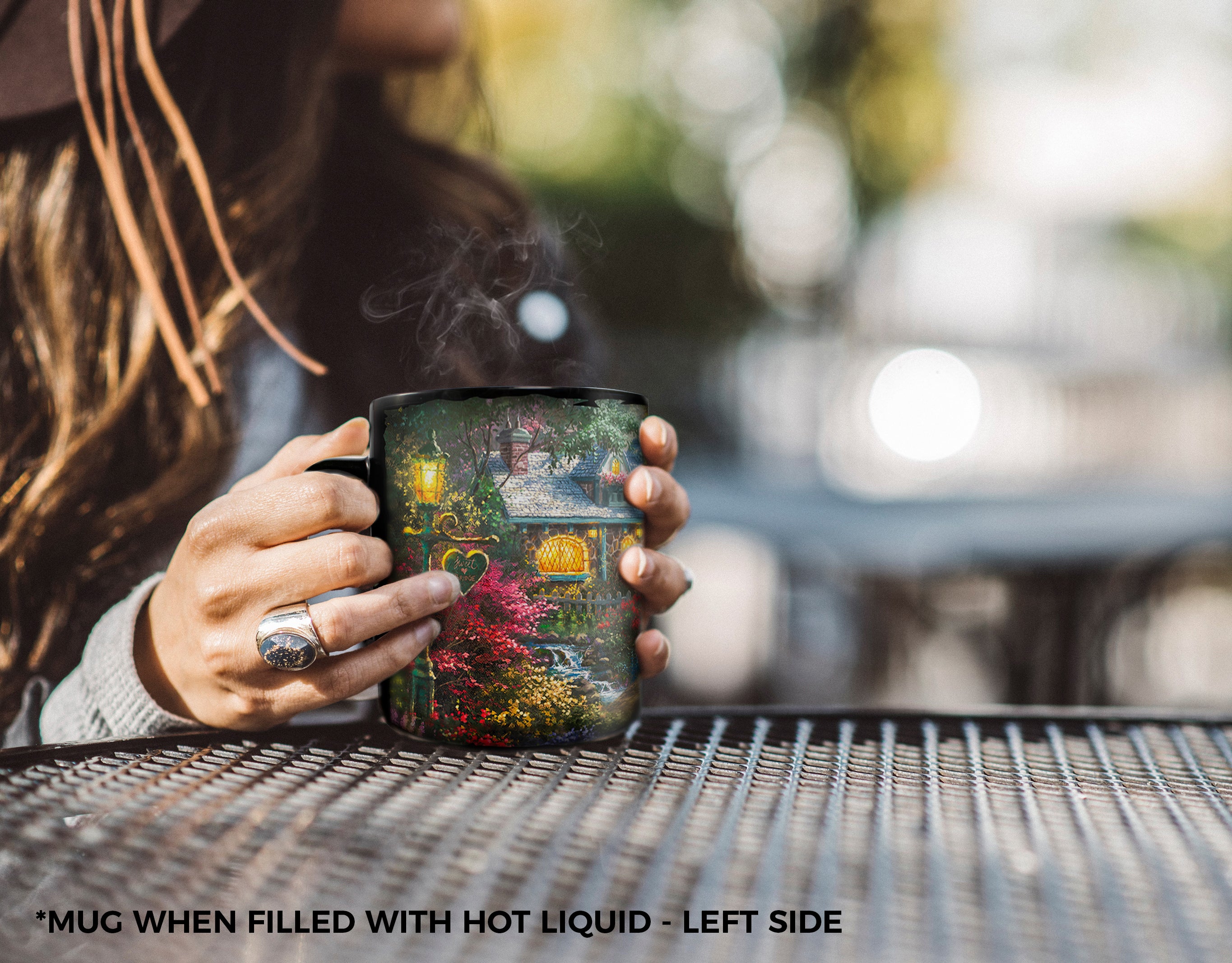 Disney (Mickey and Minnie Mouse - Sweetheart Bridge) Morphing Mugs® Heat-Sensitive Clue Mug MMUGC959