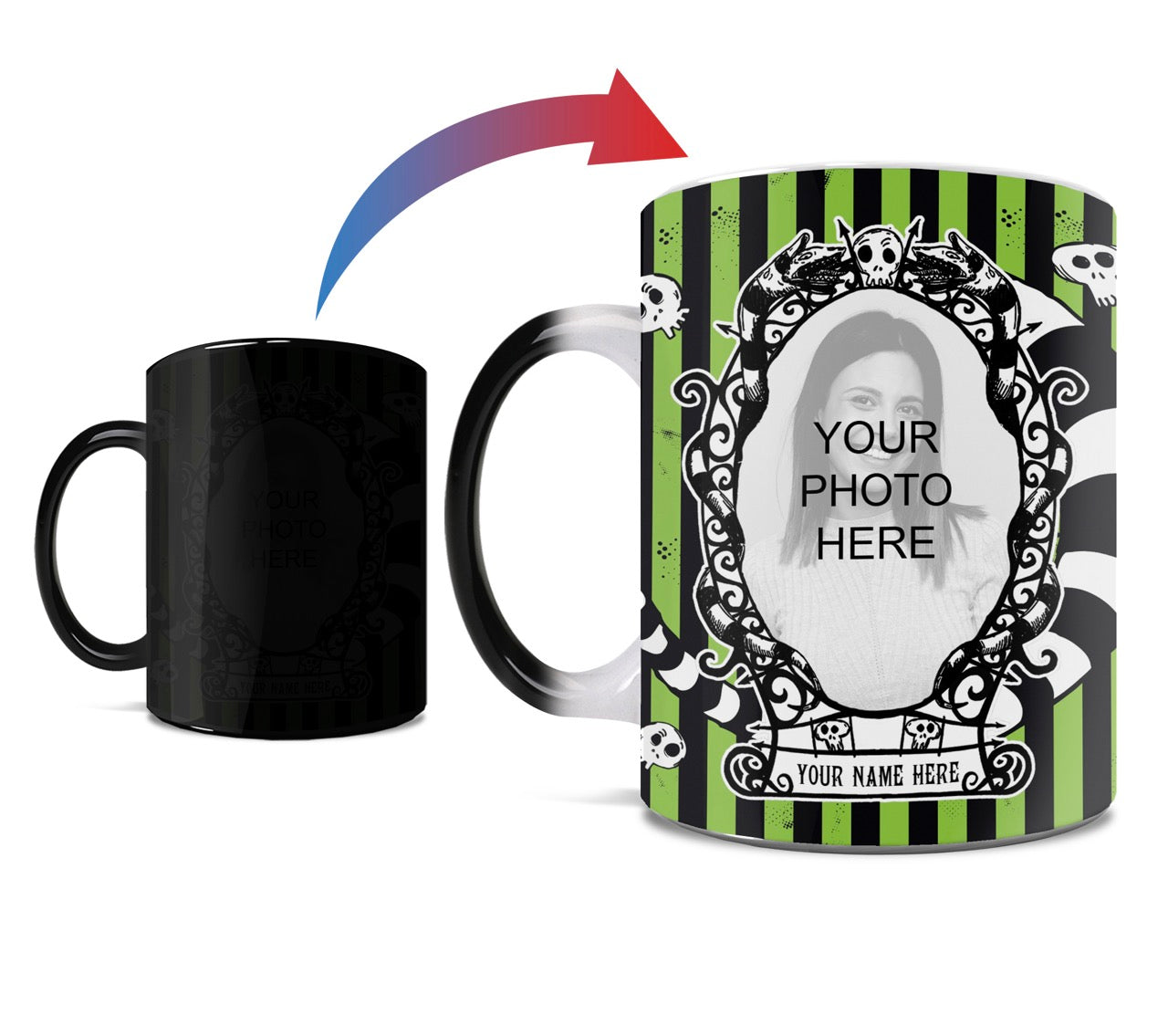 Beetlejuice (Strange Green) Personalized Morphing Mugs® Heat-Sensitive Mug MMUGU1719