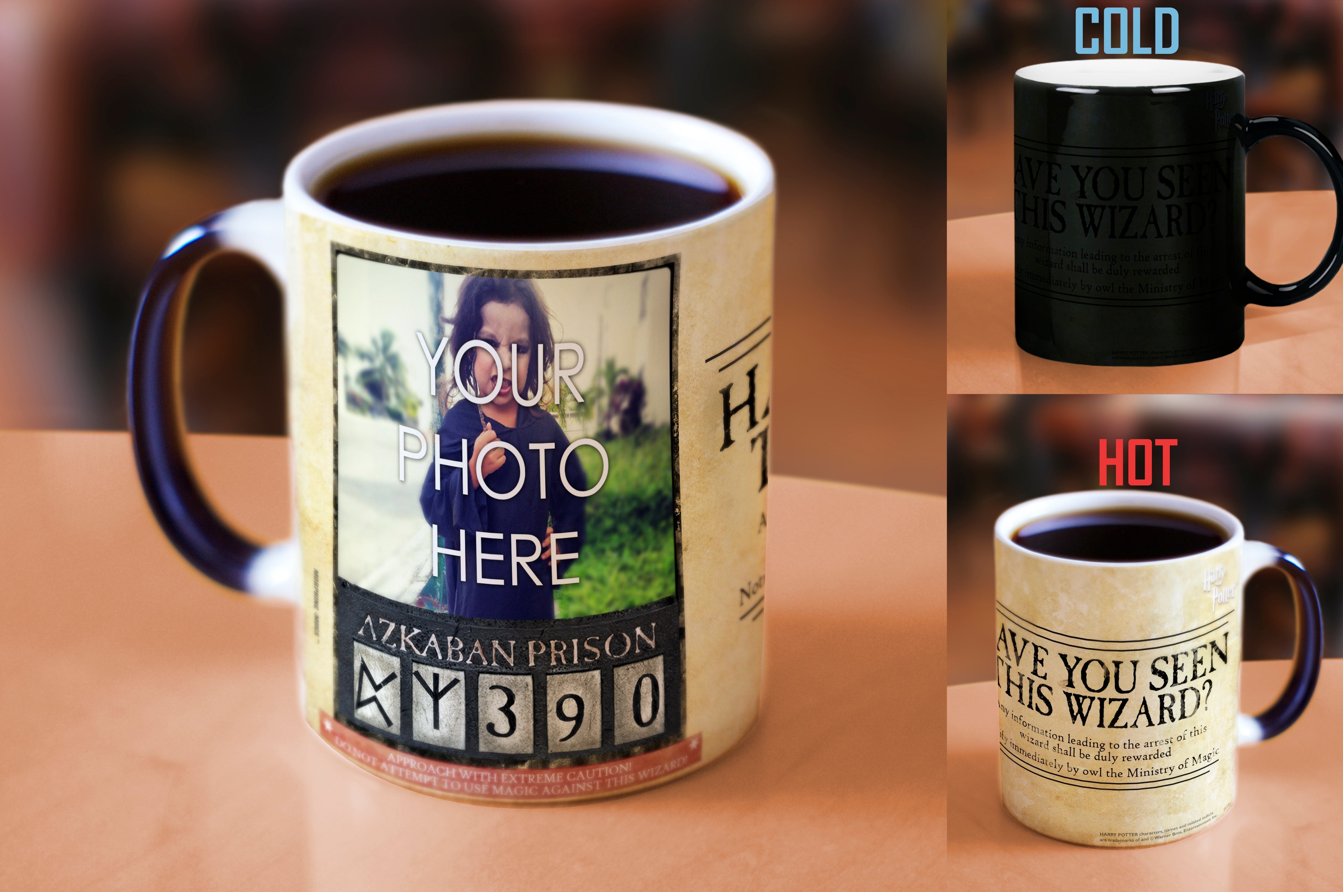 Harry Potter (Wanted Wizard - Add Your Image!) Morphing Mugs® Heat-Sensitive Mug MMUGU310