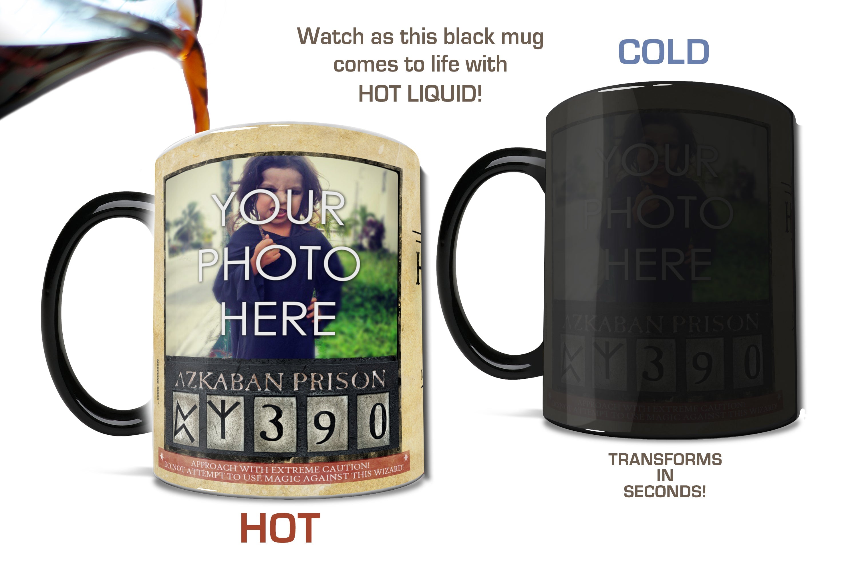 Harry Potter (Wanted Wizard - Add Your Image!) Morphing Mugs® Heat-Sensitive Mug MMUGU310