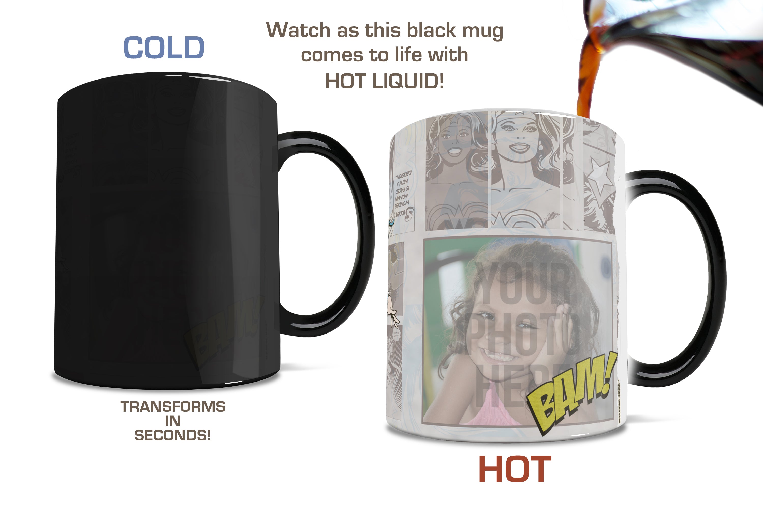 DC Comics (Wonder Woman - Add Your Image!) Morphing Mugs® Heat-Sensitive Mug