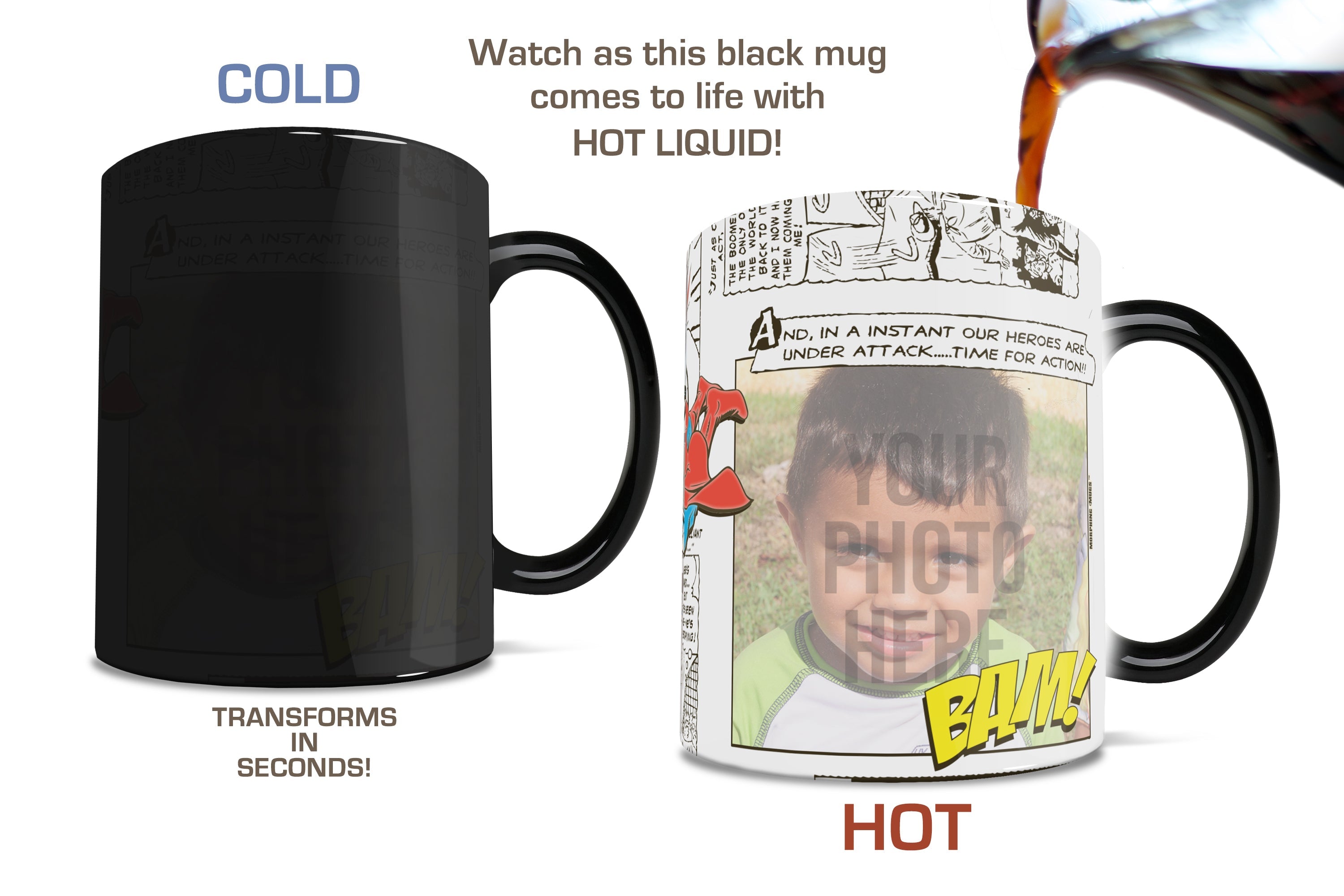 DC Comics (Superman - Add Your Image!) Morphing Mugs® Heat-Sensitive Mug