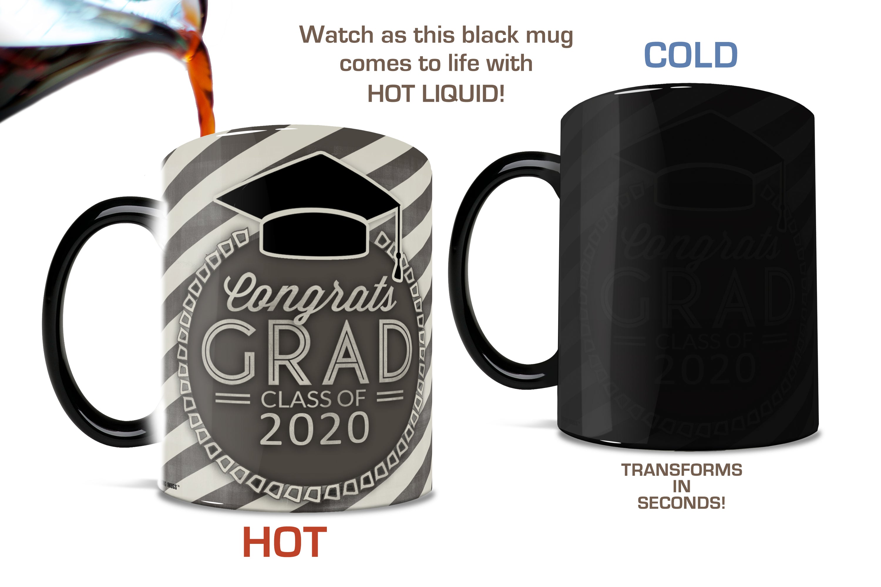 Graduation Collection (Congrats Grad - Personalized) Morphing Mugs® Heat-Sensitive Mug MMUGU436