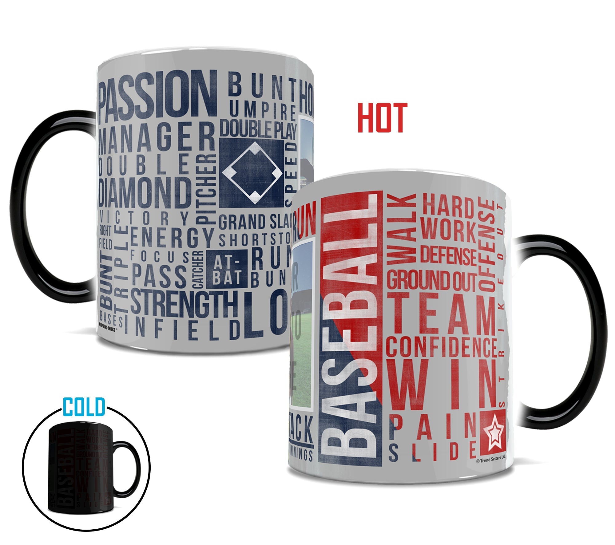 Sports Collection (Baseball Words - Personalized) Morphing Mugs® Heat-Sensitive Mug MMUGU441