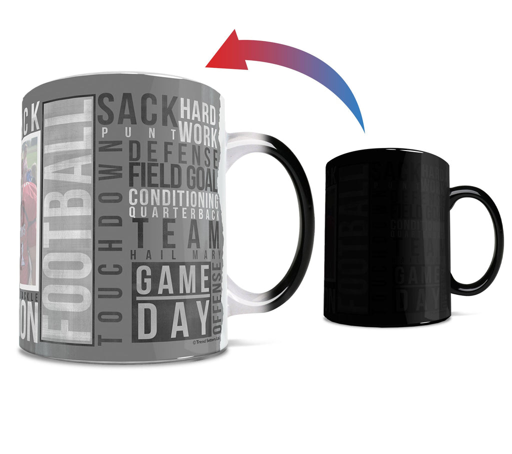 Sports Collection (Football Words - Personalized) Morphing Mugs® Heat-Sensitive Mug MMUGU445