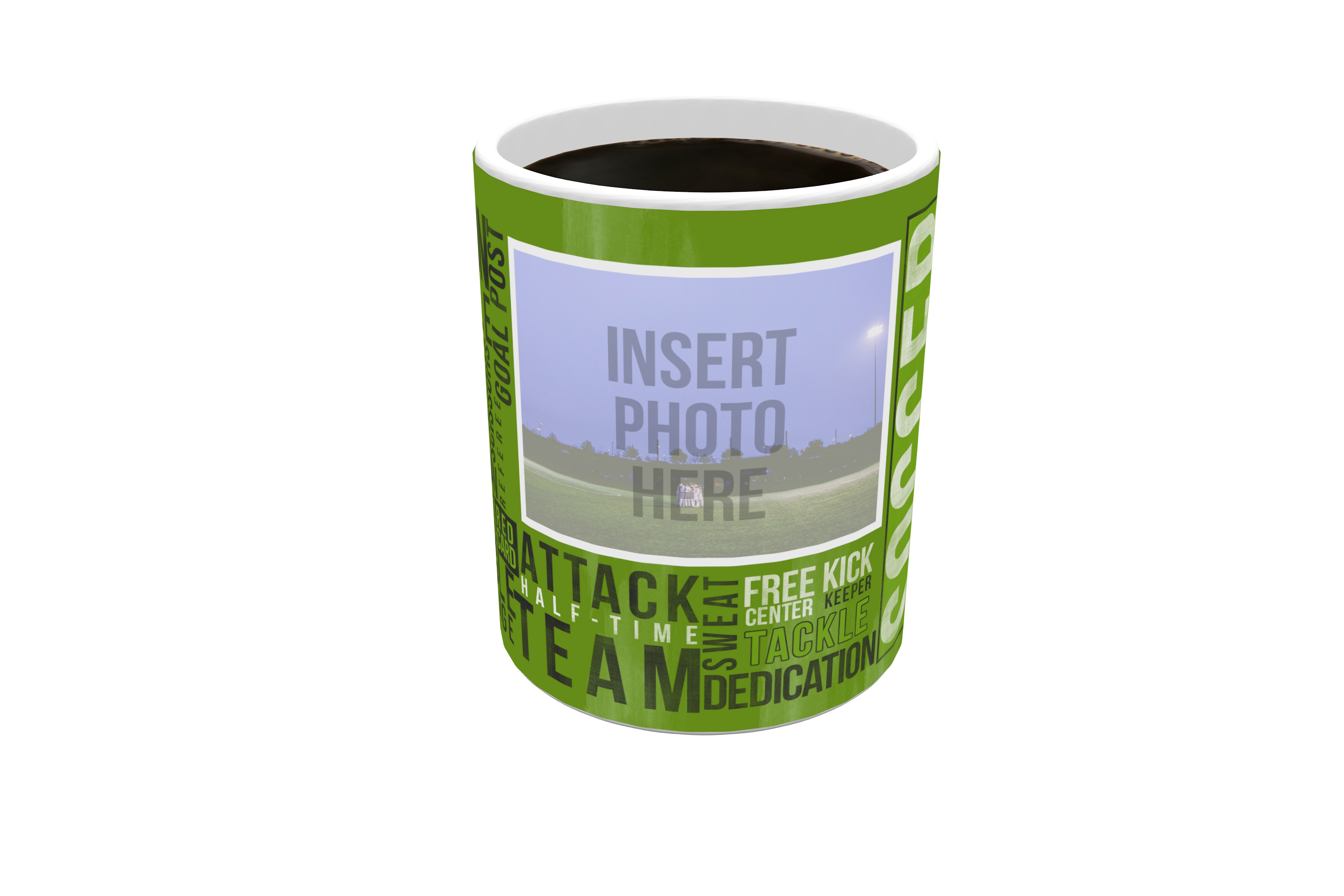 Sports Collection (Soccer Words - Personalized) Morphing Mugs® Heat-Sensitive Mug MMUGU449