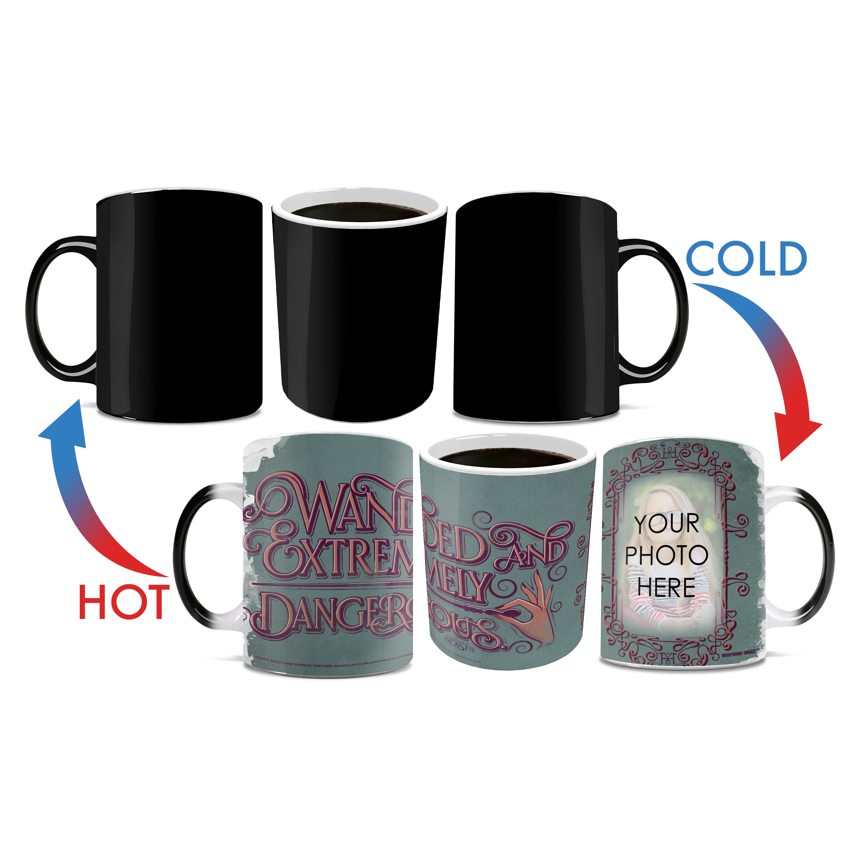 Fantastic Beasts and Where To Find Them (Wanded and Dangerous - Personalized) Morphing Mugs® Heat-Sensitive Mug MMUGU486