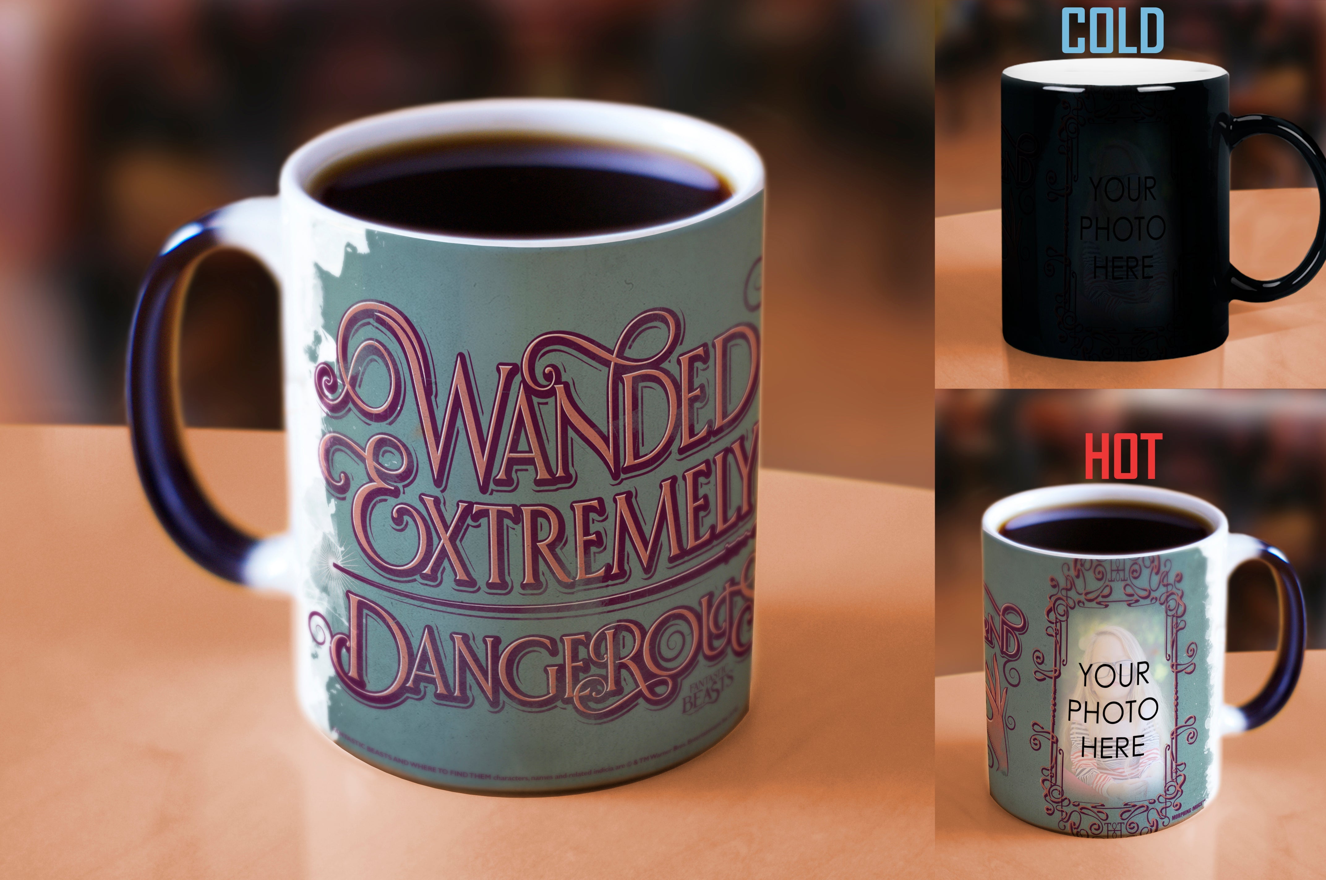 Fantastic Beasts and Where To Find Them (Wanded and Dangerous - Personalized) Morphing Mugs® Heat-Sensitive Mug MMUGU486