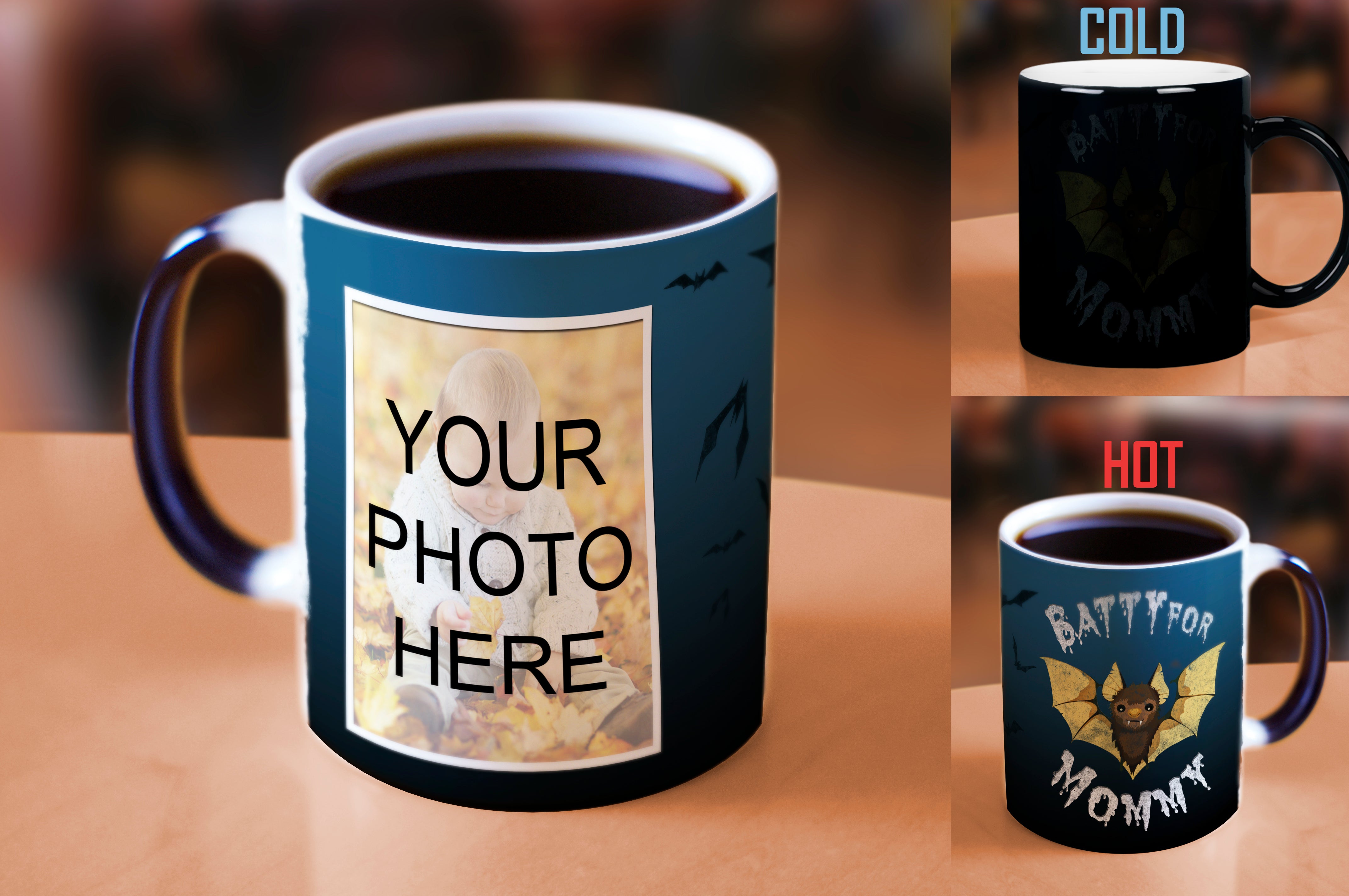 Halloween Collection (Batty for Mommy - Personalized) Morphing Mugs® Heat-Sensitive Mug MMUGU534