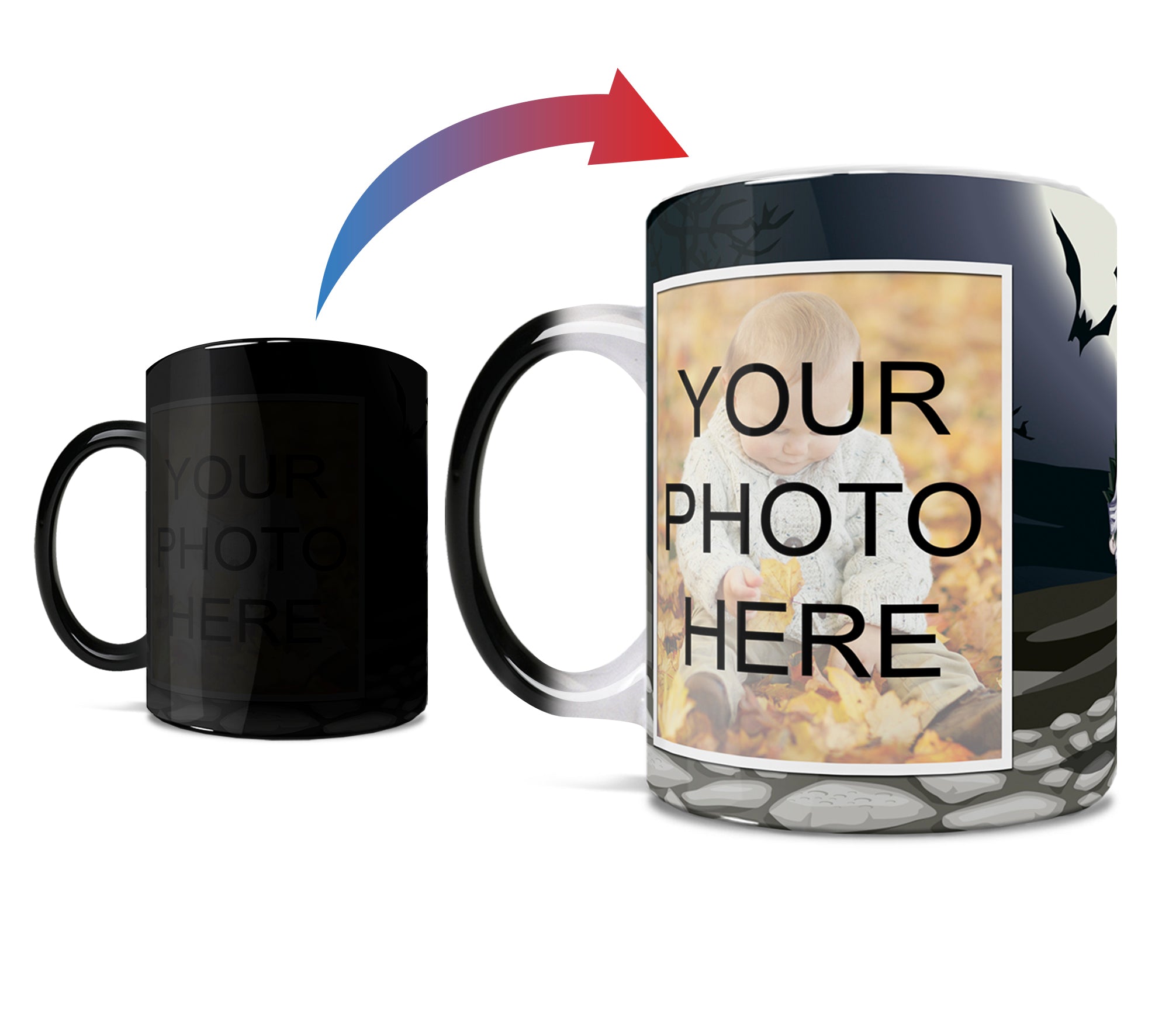 Halloween Collection (Mummy's Little Monster - Personalized) Morphing Mugs® Heat-Sensitive Mug MMUGU536