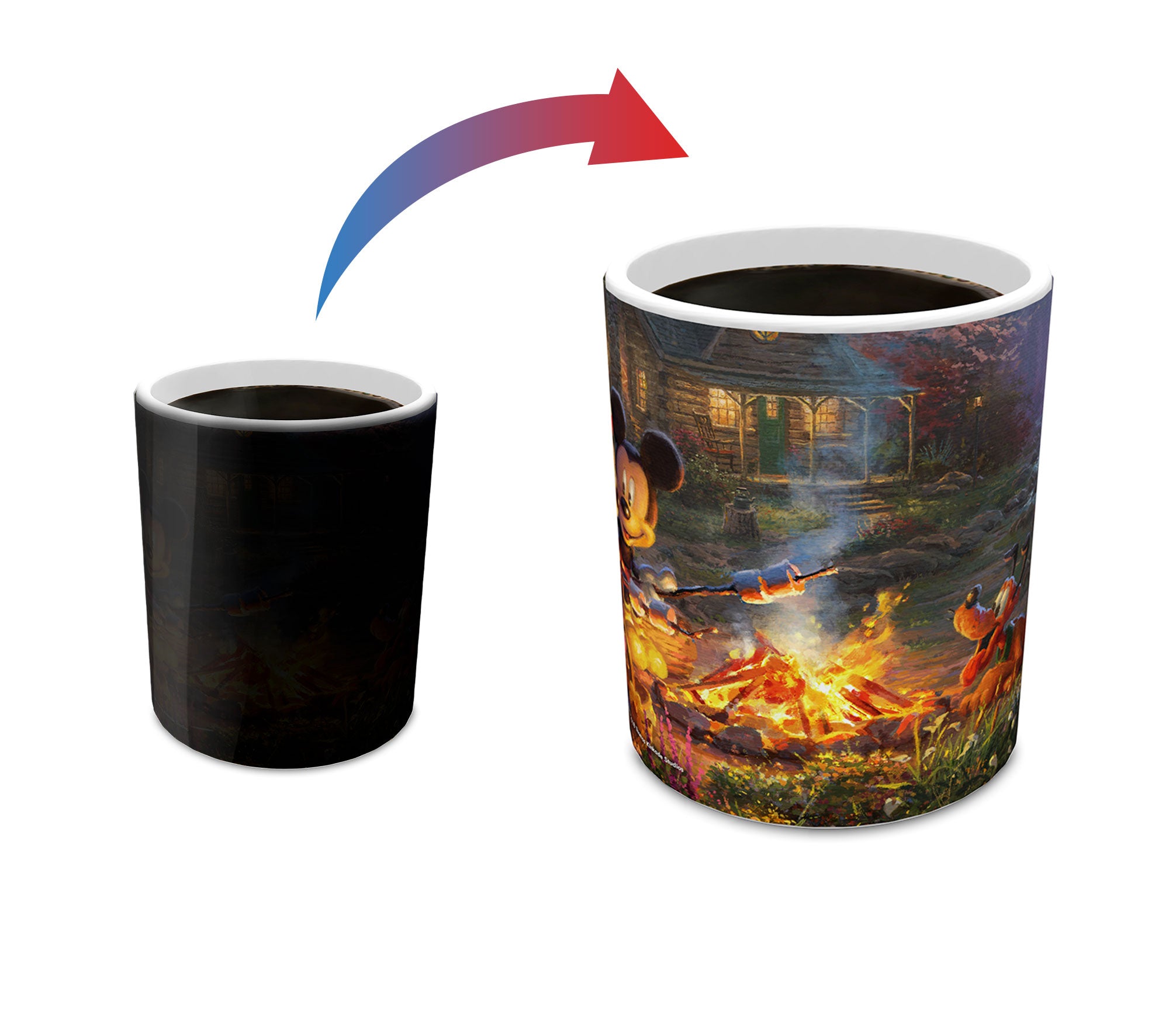 Disney (Mickey and Minnie Mouse - Sweetheart Campfire) Morphing Mugs® Heat-Sensitive Mug MMUG752
