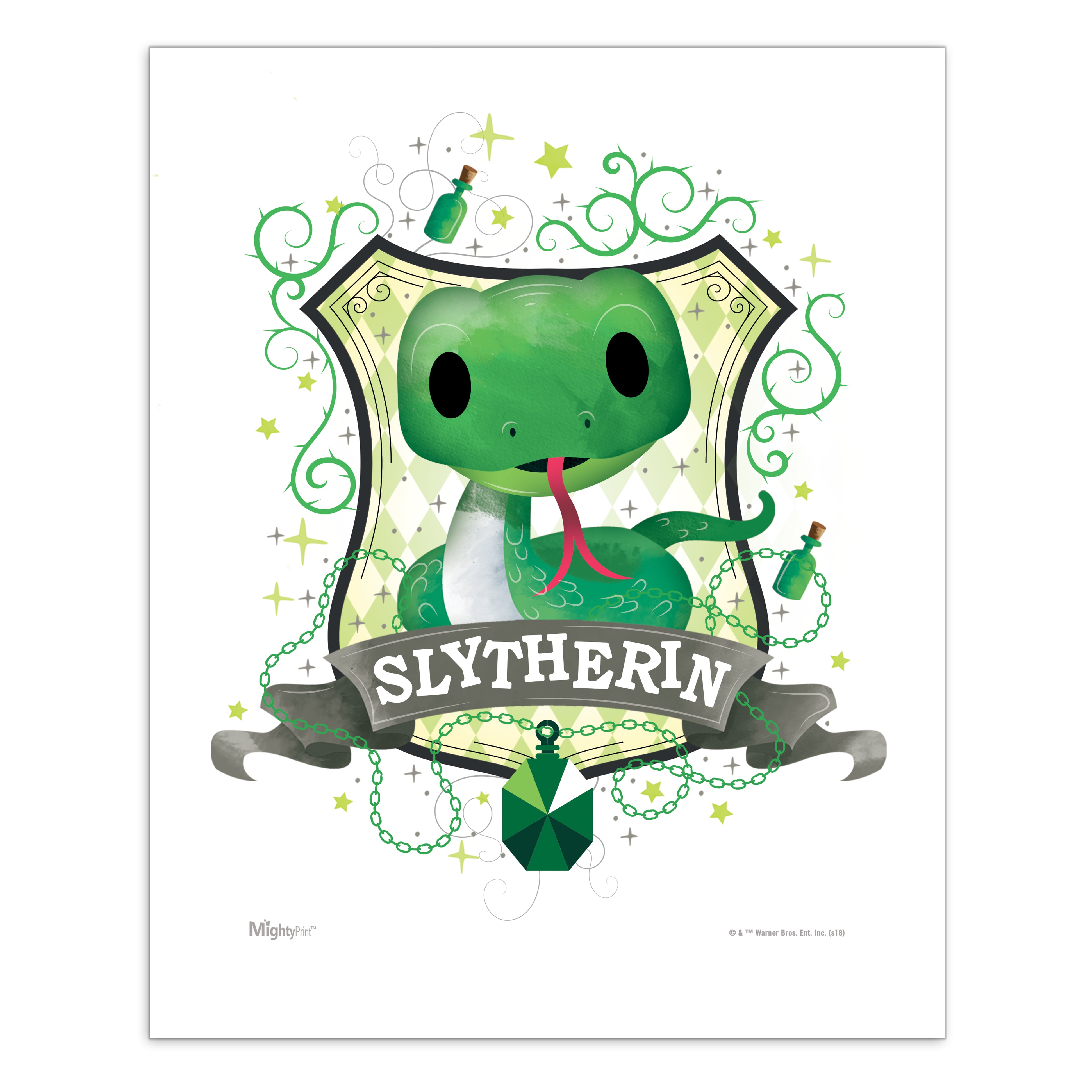 Harry Potter (Slytherin Watercolor) MightyPrint™ Wall Art MP08100451