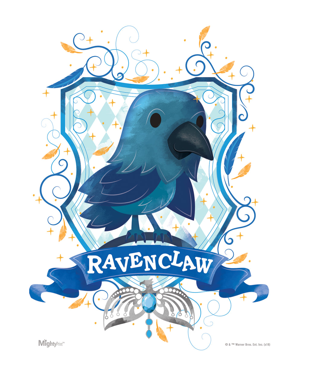 Harry Potter (Ravenclaw Watercolor) MightyPrint™ Wall Art MP08100452