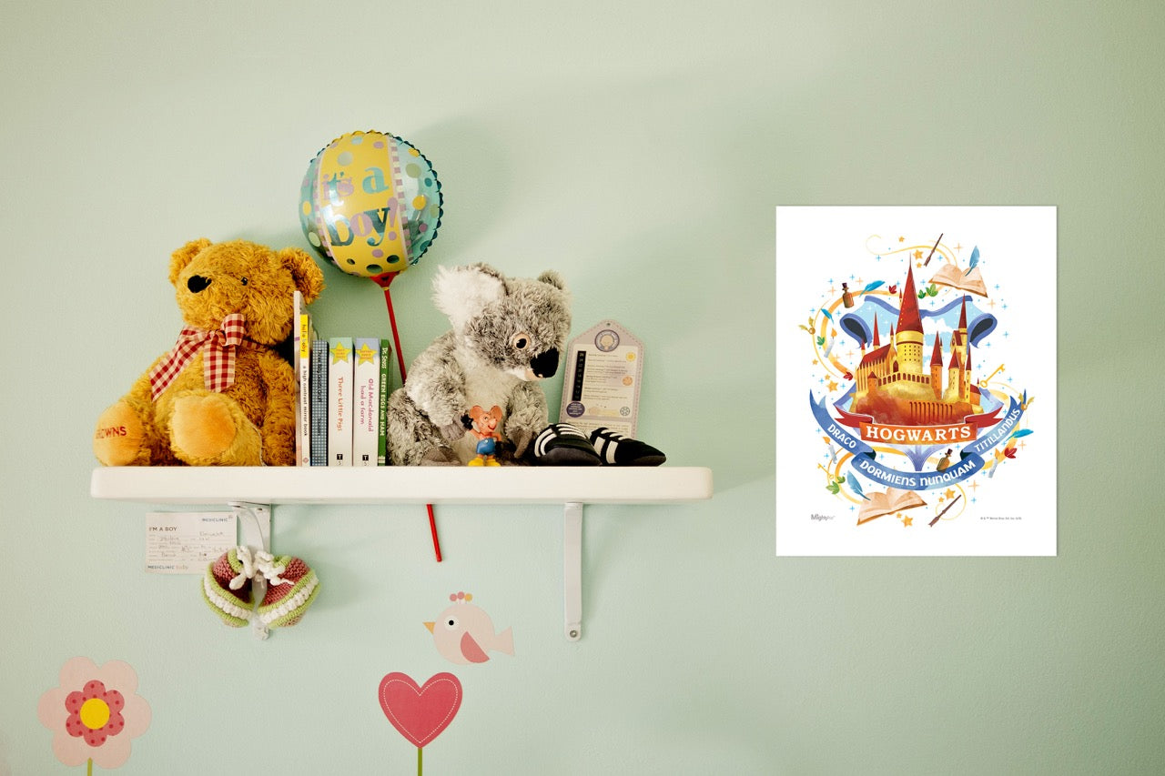 Harry Potter (Hogwarts Watercolor) MightyPrint™ Wall Art MP08100454