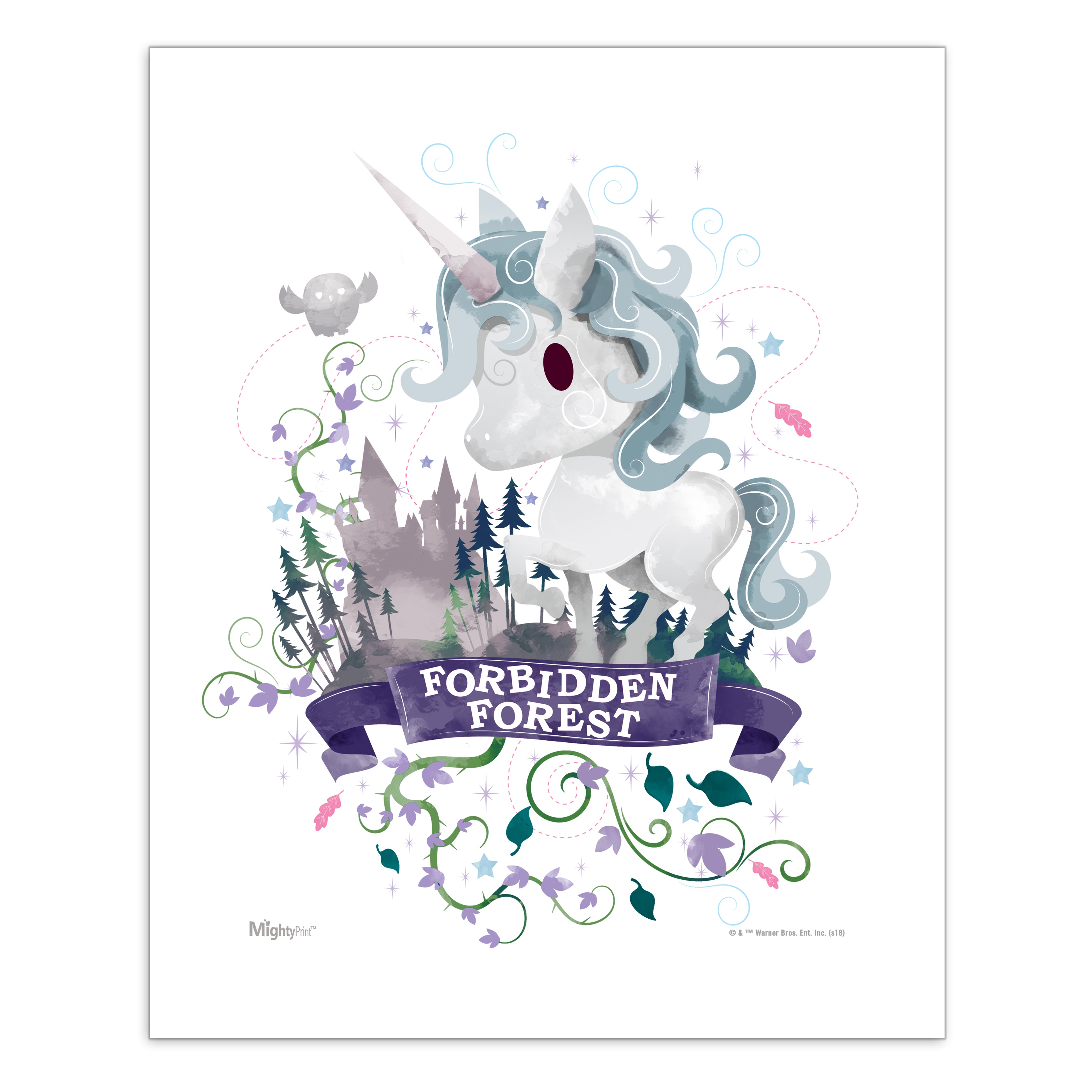 Harry Potter (Forbidden Forest Watercolor) MightyPrint™ Wall Art MP08100455