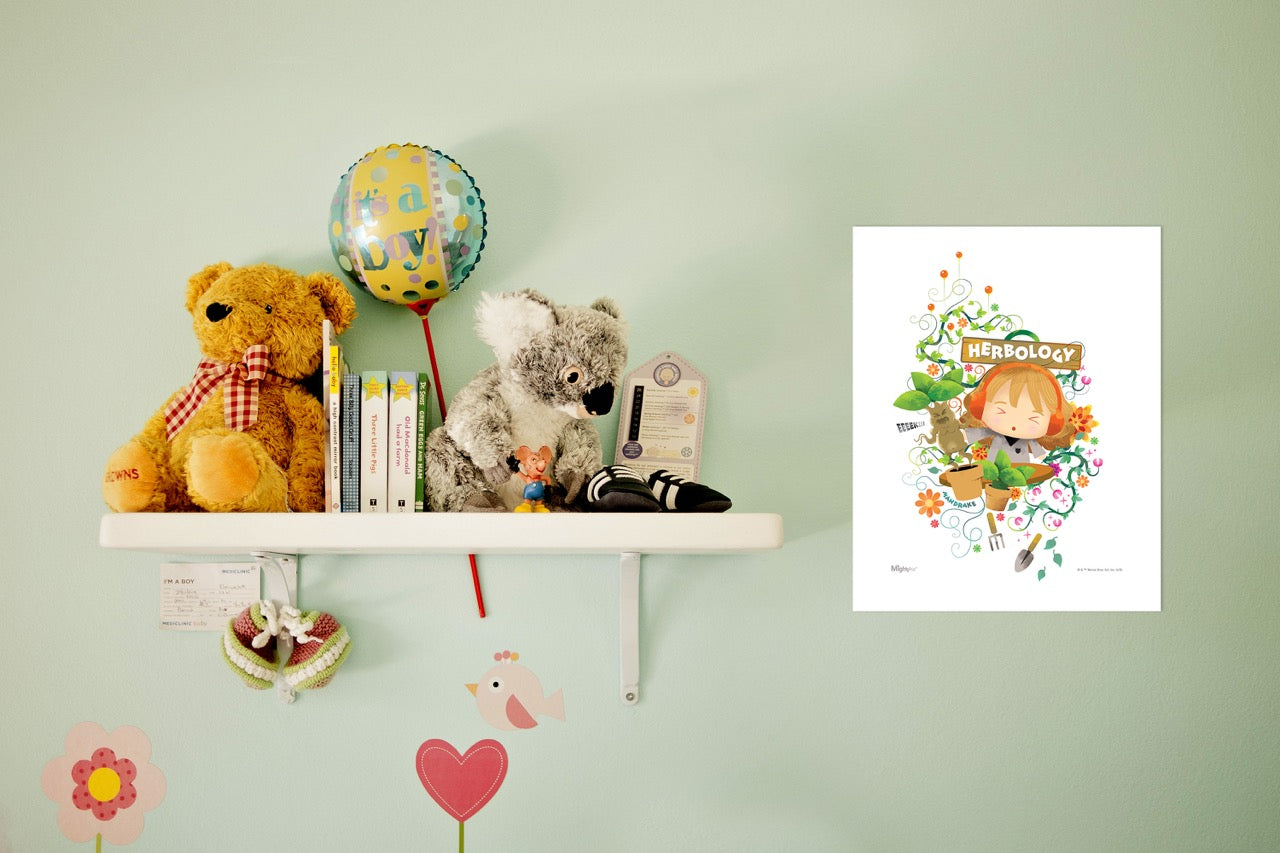Harry Potter (Herbology Watercolor) MightyPrint™ Wall Art MP08100457