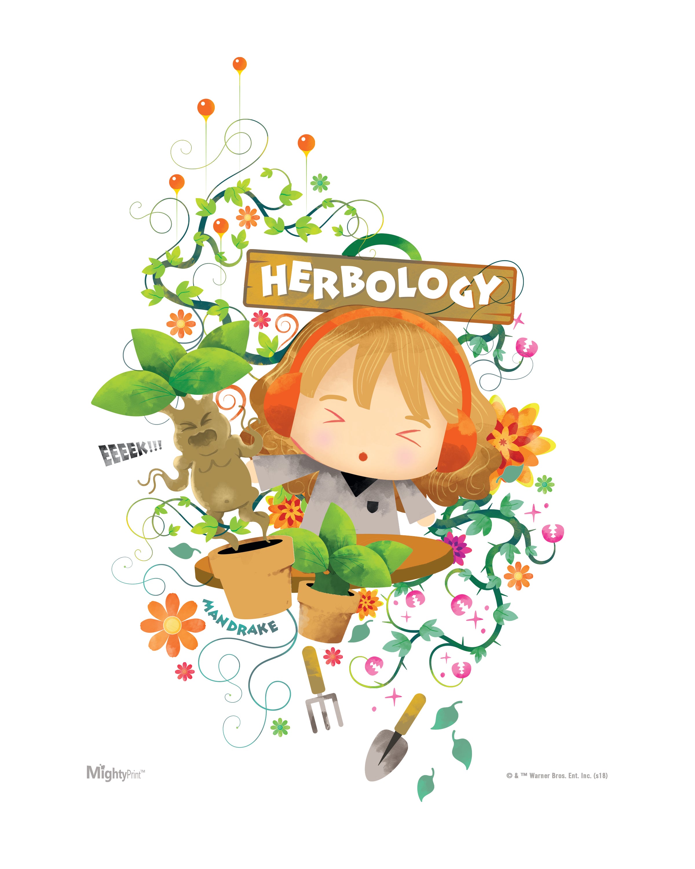 Harry Potter (Herbology Watercolor) MightyPrint™ Wall Art MP08100457