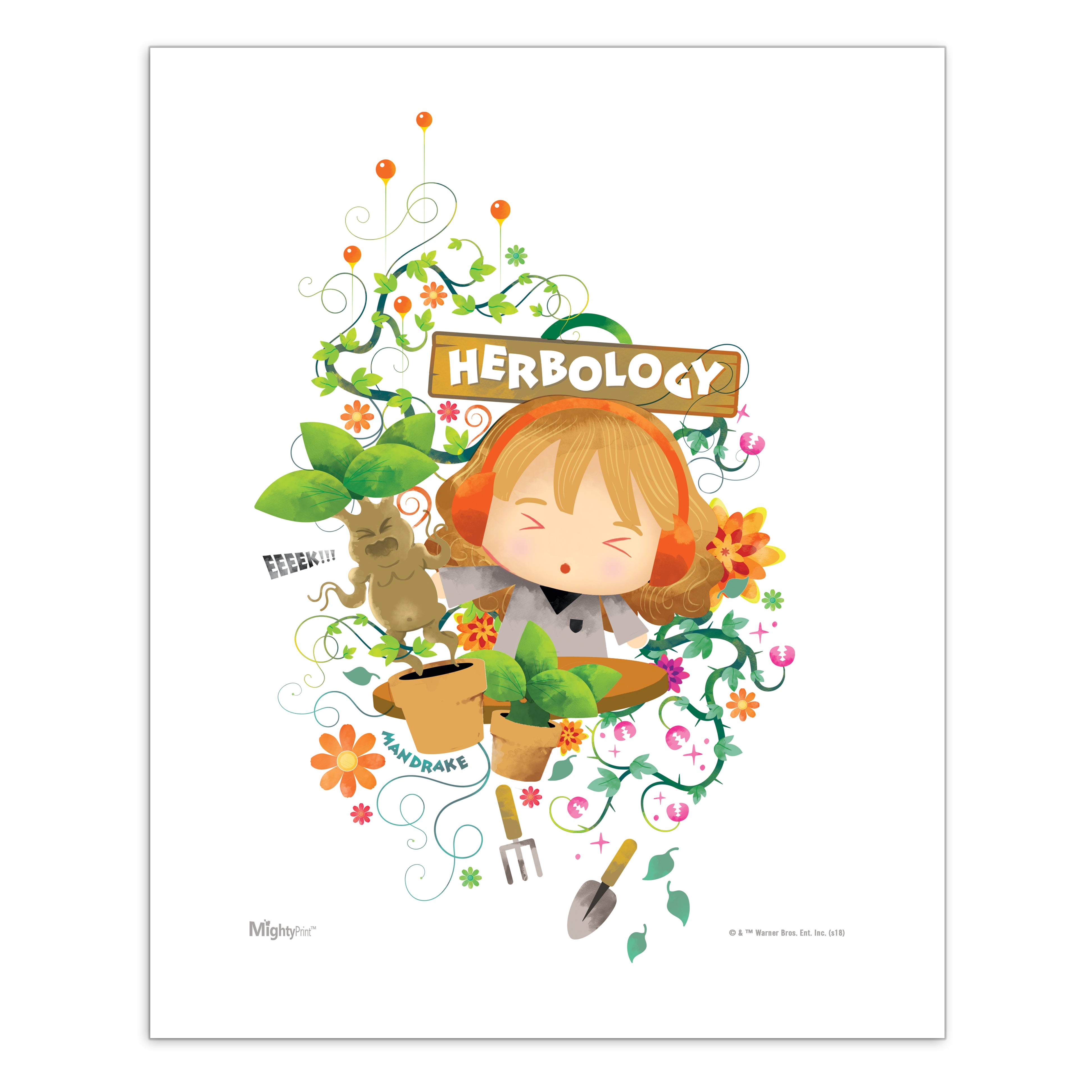 Harry Potter (Herbology Watercolor) MightyPrint™ Wall Art MP08100457