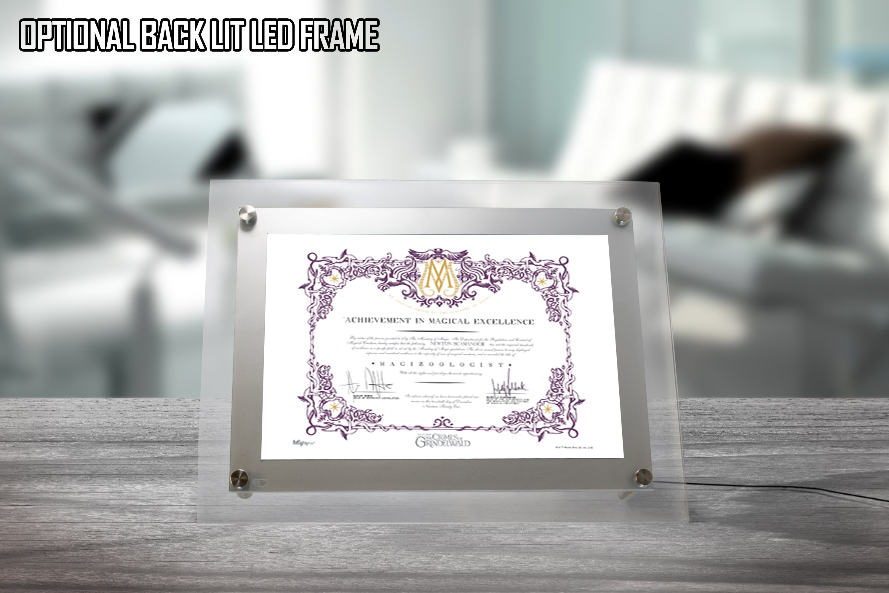 Fantastic Beasts: The Crimes of Grindelwald (Magizoologist Certificate) MightyPrint™ Wall Art MP08100505