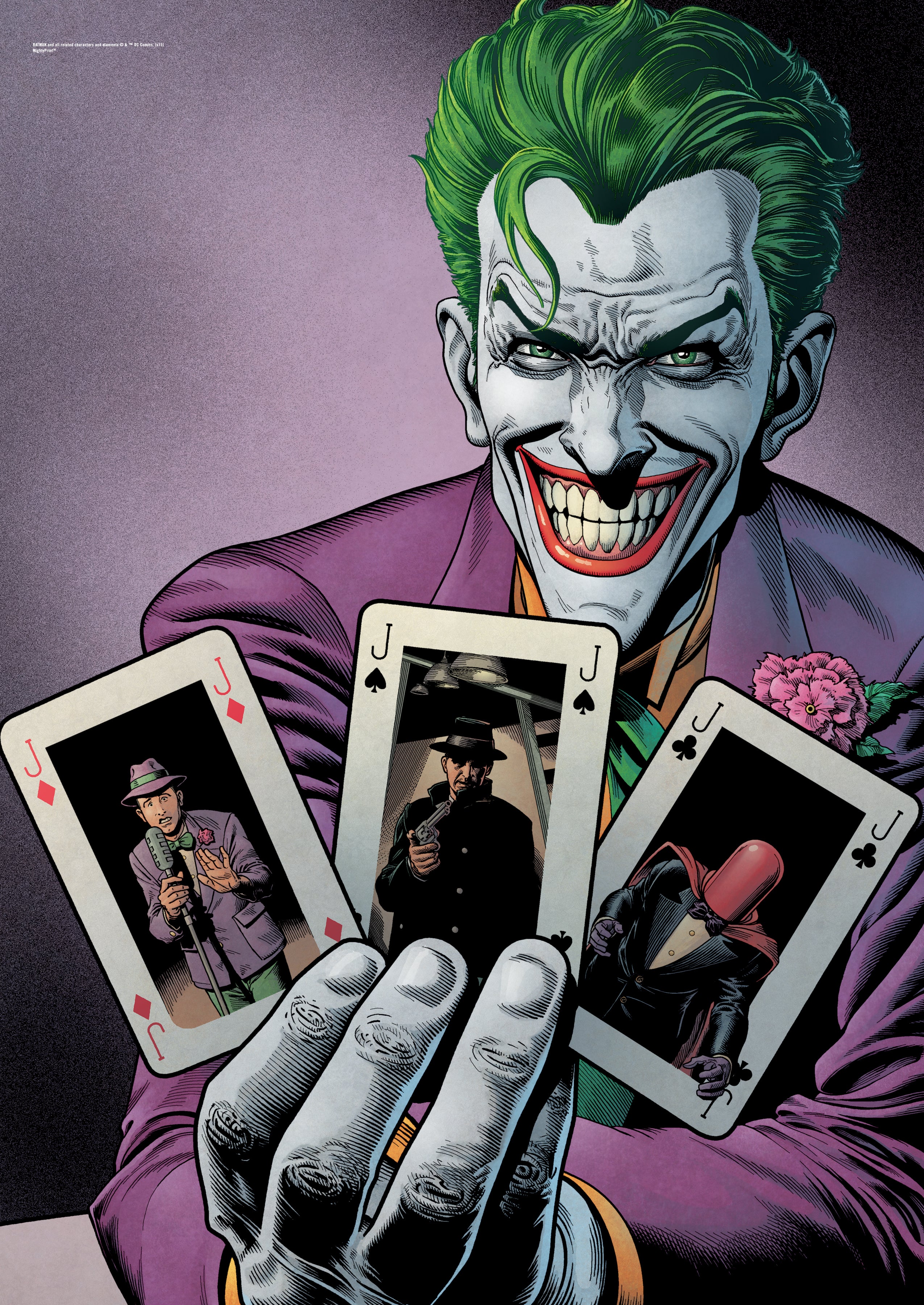 DC Comics (Joker - Cards) MightyPrint™ Wall Art MP17240154