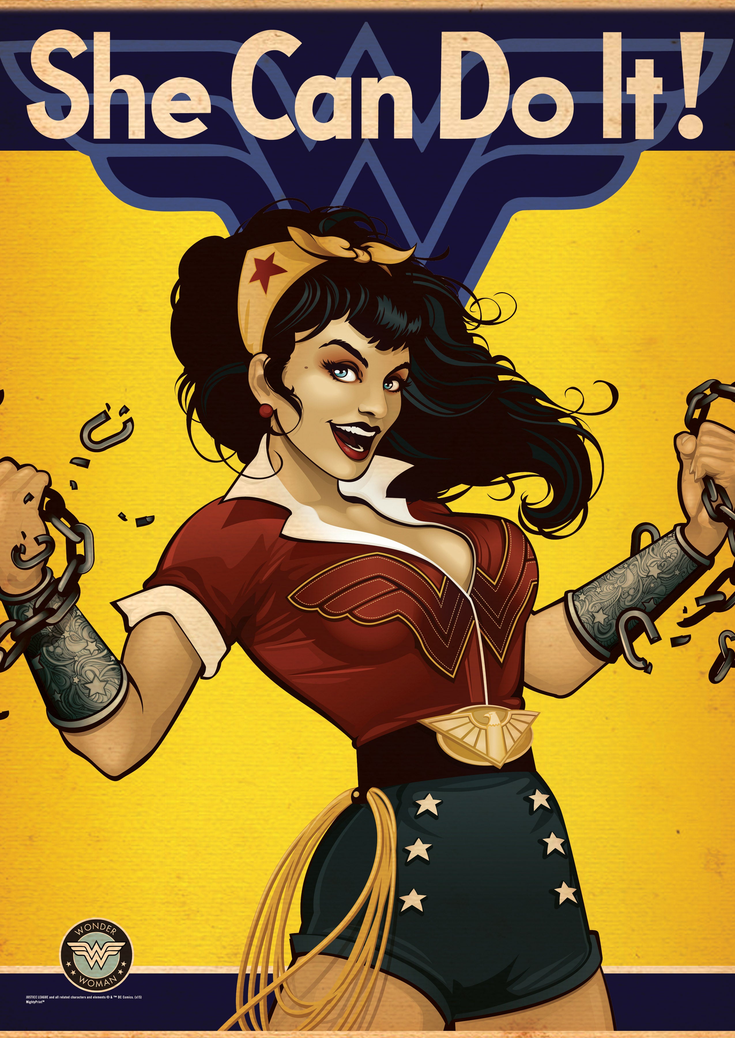 DC Comics (Wonder Woman - Bombshell) MightyPrint™ Wall Art  MP17240157