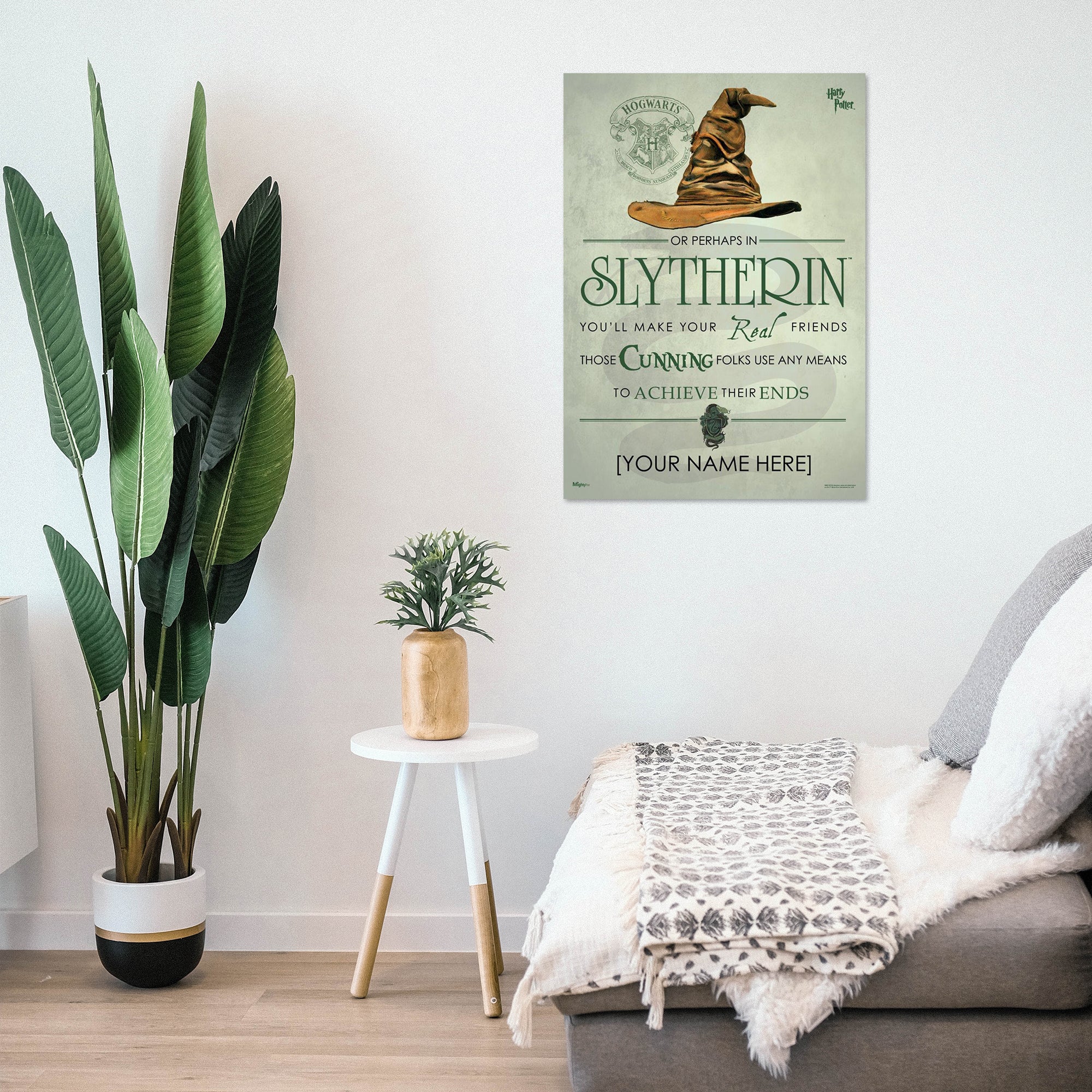 Harry Potter (Slytherin Sorting Hat Poem - Personalize with Name) MightyPrint™ Wall Art MP17240187