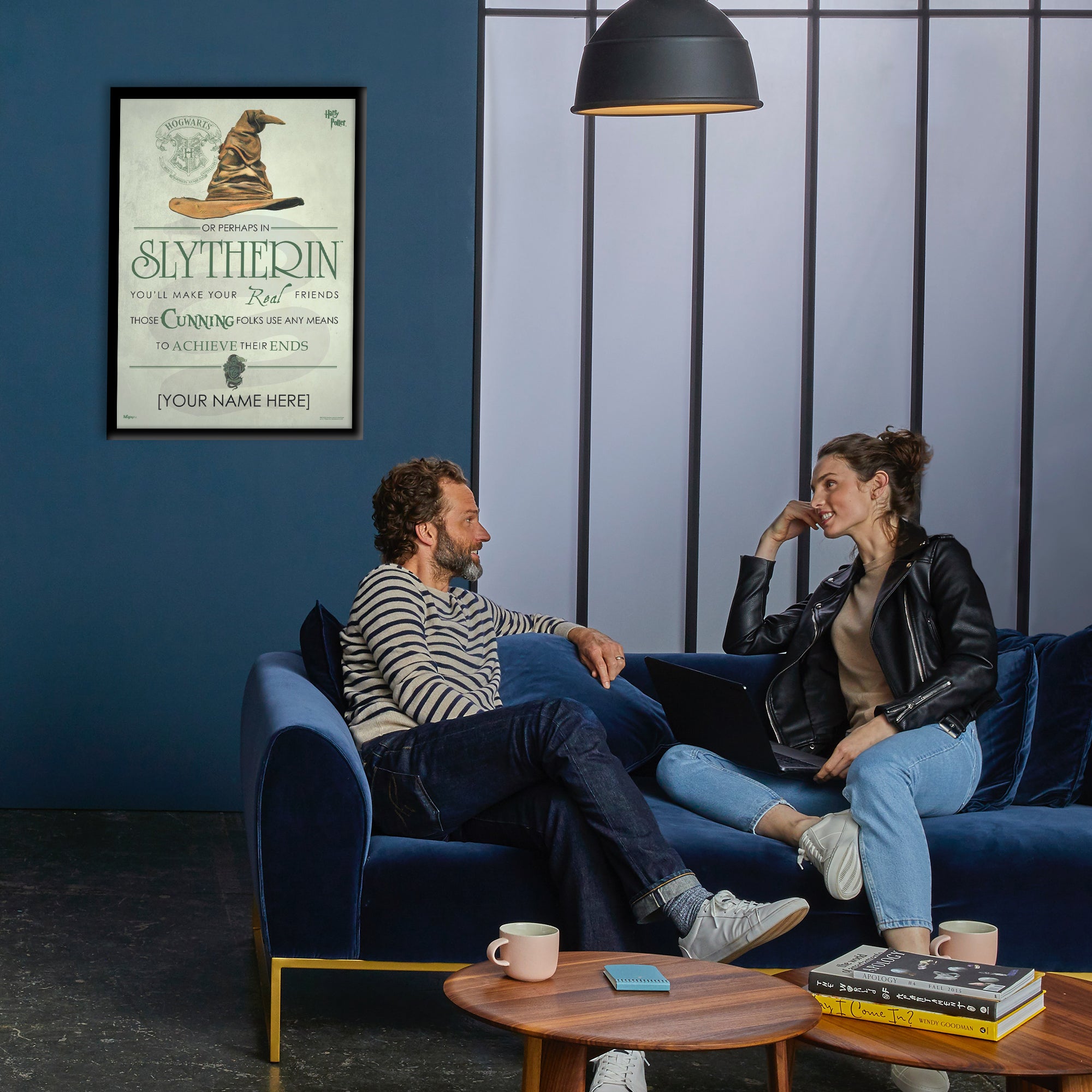 Harry Potter (Slytherin Sorting Hat Poem - Personalize with Name) MightyPrint™ Wall Art MP17240187